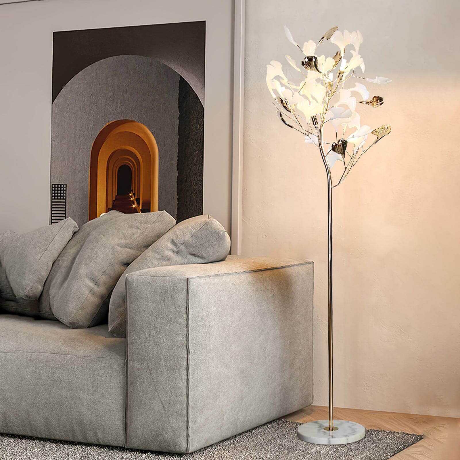 Gingko Leaf Floor Lamp | Rossolighting