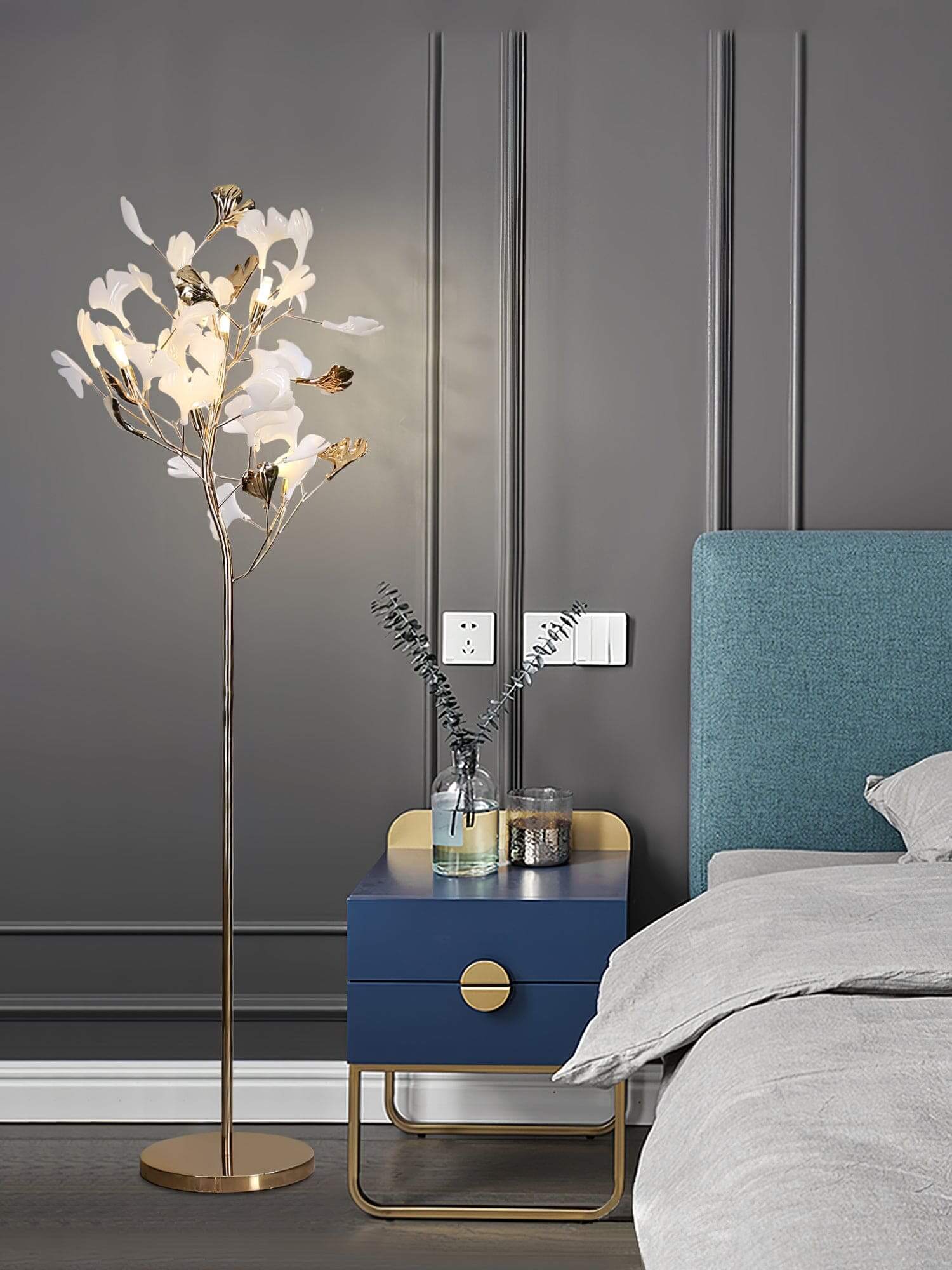 Gingko Leaf Floor Lamp | Rossolighting
