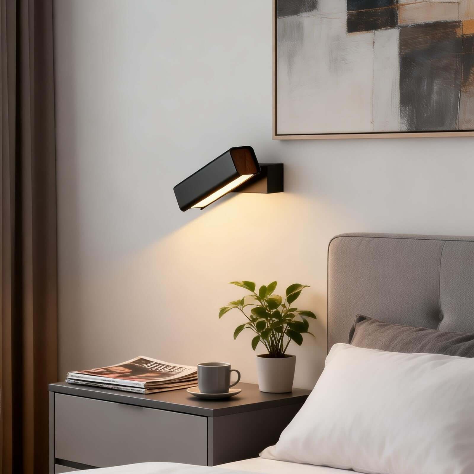 Lunavo Wall Lamp – Black Sconces Adjustable Wall Sconces | Rossolighting
