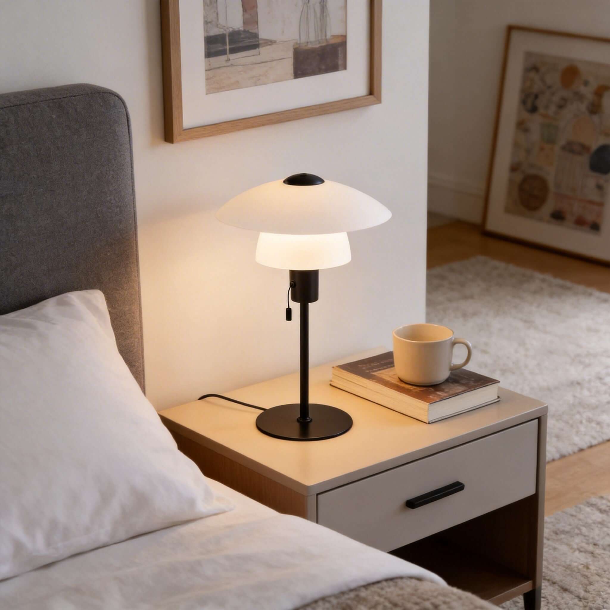 Lunera Table Lamp – Modern Entryway & Bedside Lamps for Any Room | Rossolighting