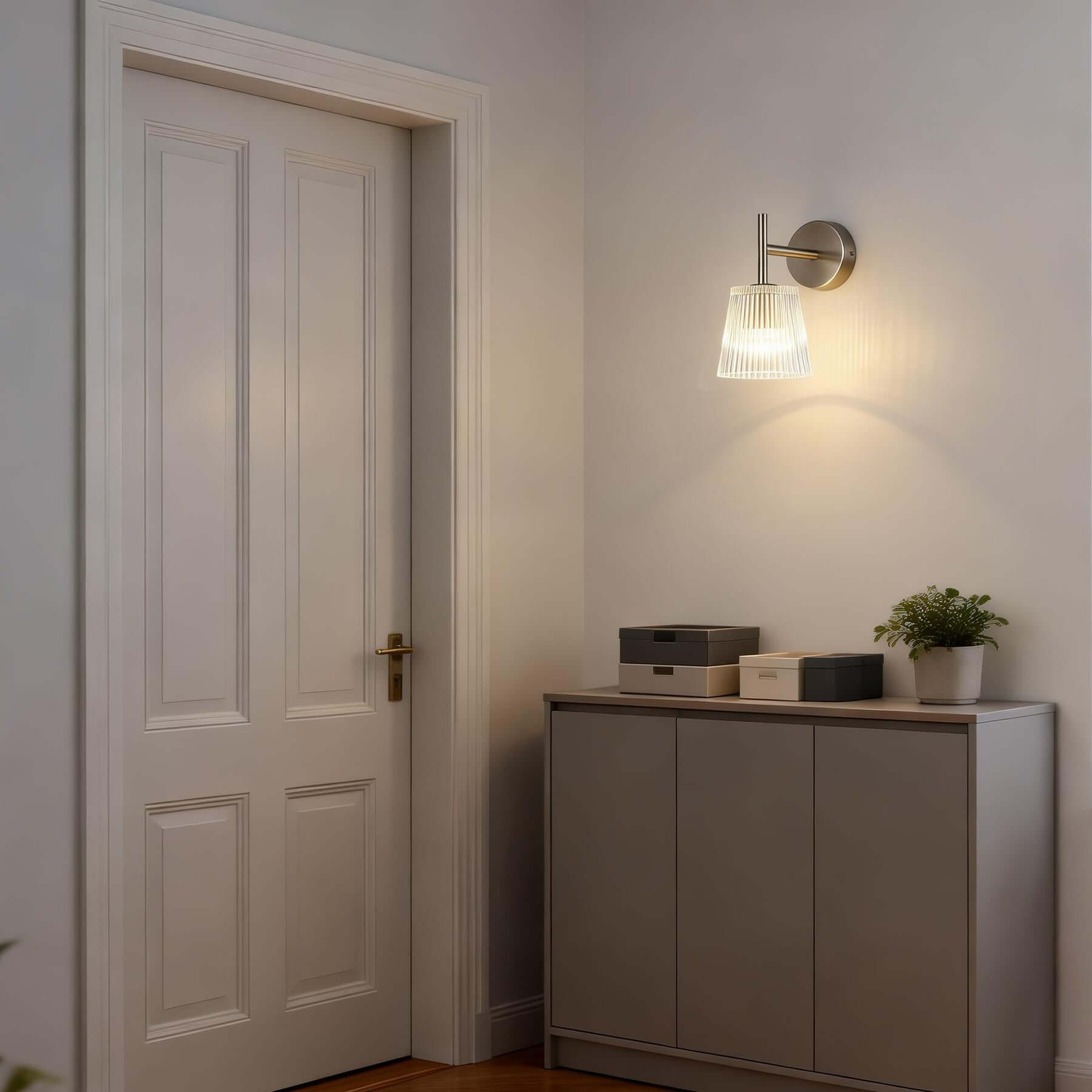 Lunexa Wall Lamp – Modern Glass Wall Sconce for Bedrooms | Rossolighting