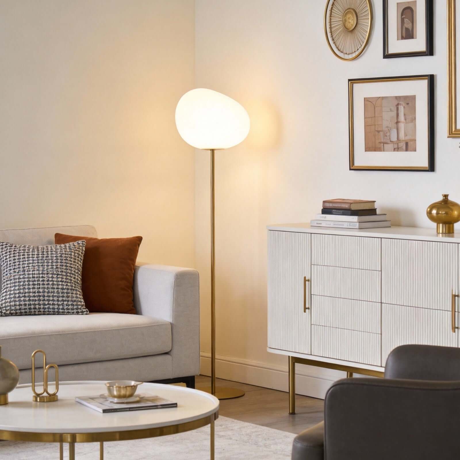 Lunqer Floor Lamp – Modern Minimalist Design for Living Room | Rossolighting