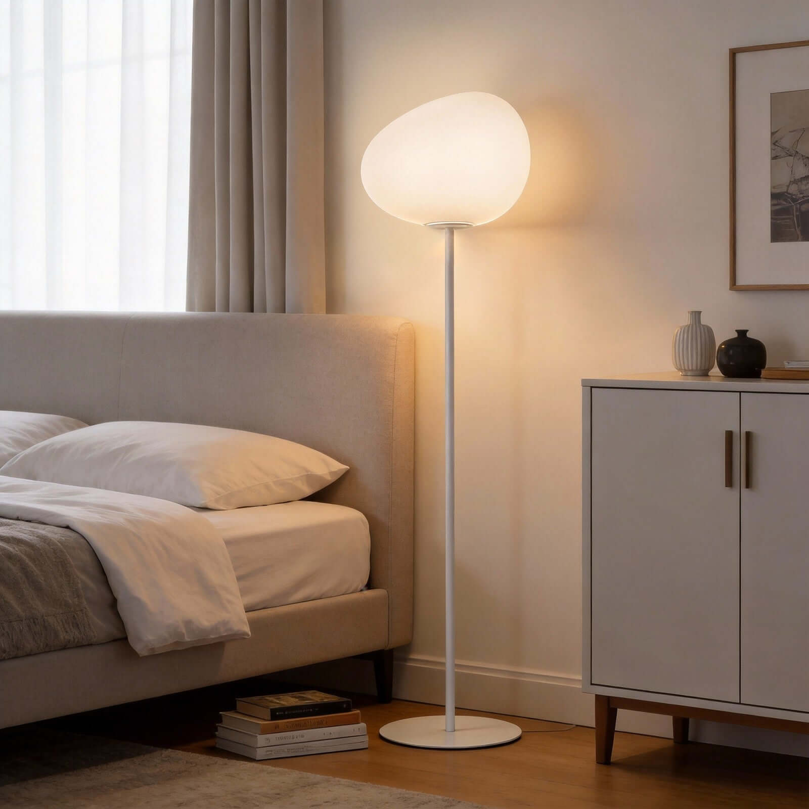 Lunqer Floor Lamp – Modern Minimalist Design for Living Room | Rossolighting