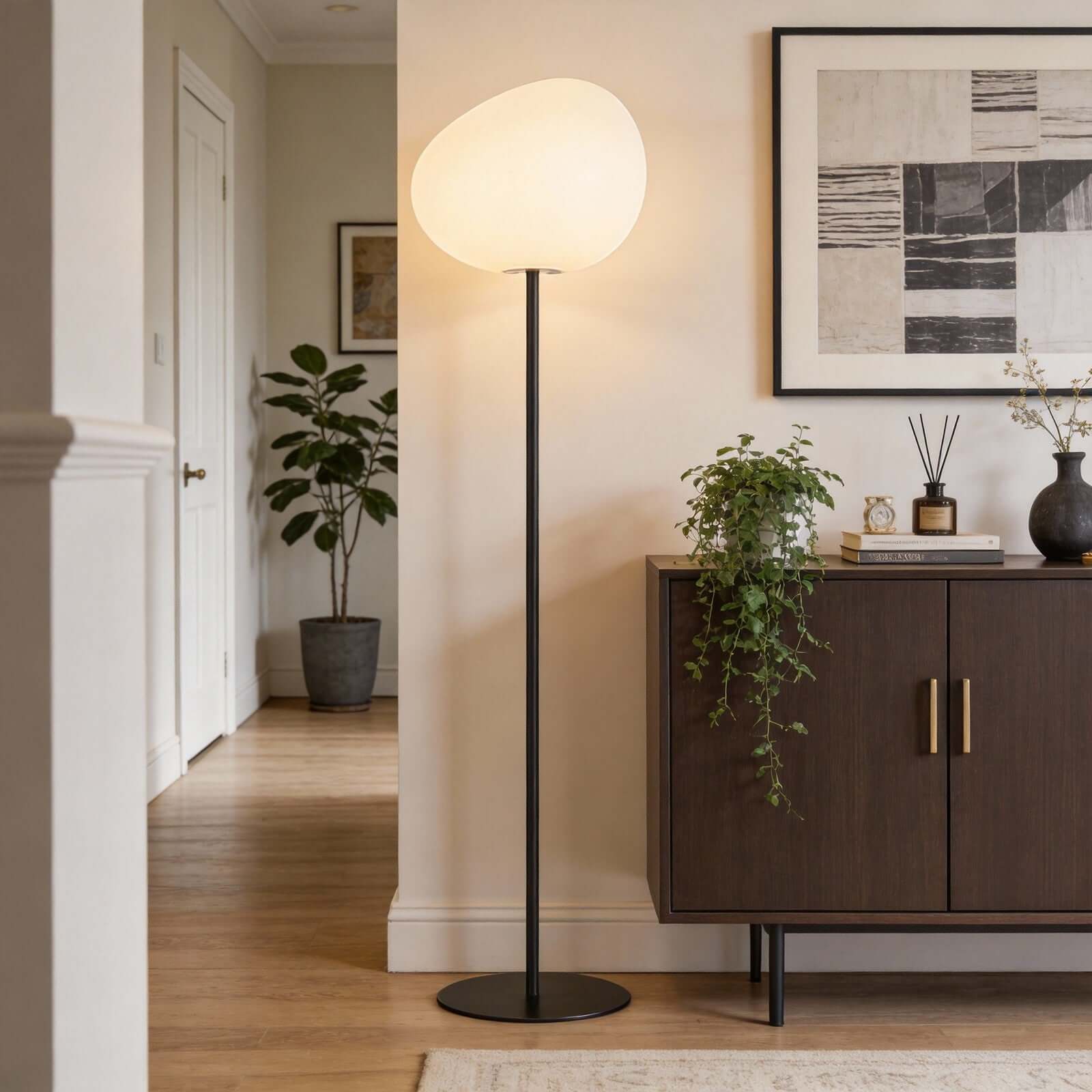 Lunqer Floor Lamp – Modern Minimalist Design for Living Room | Rossolighting