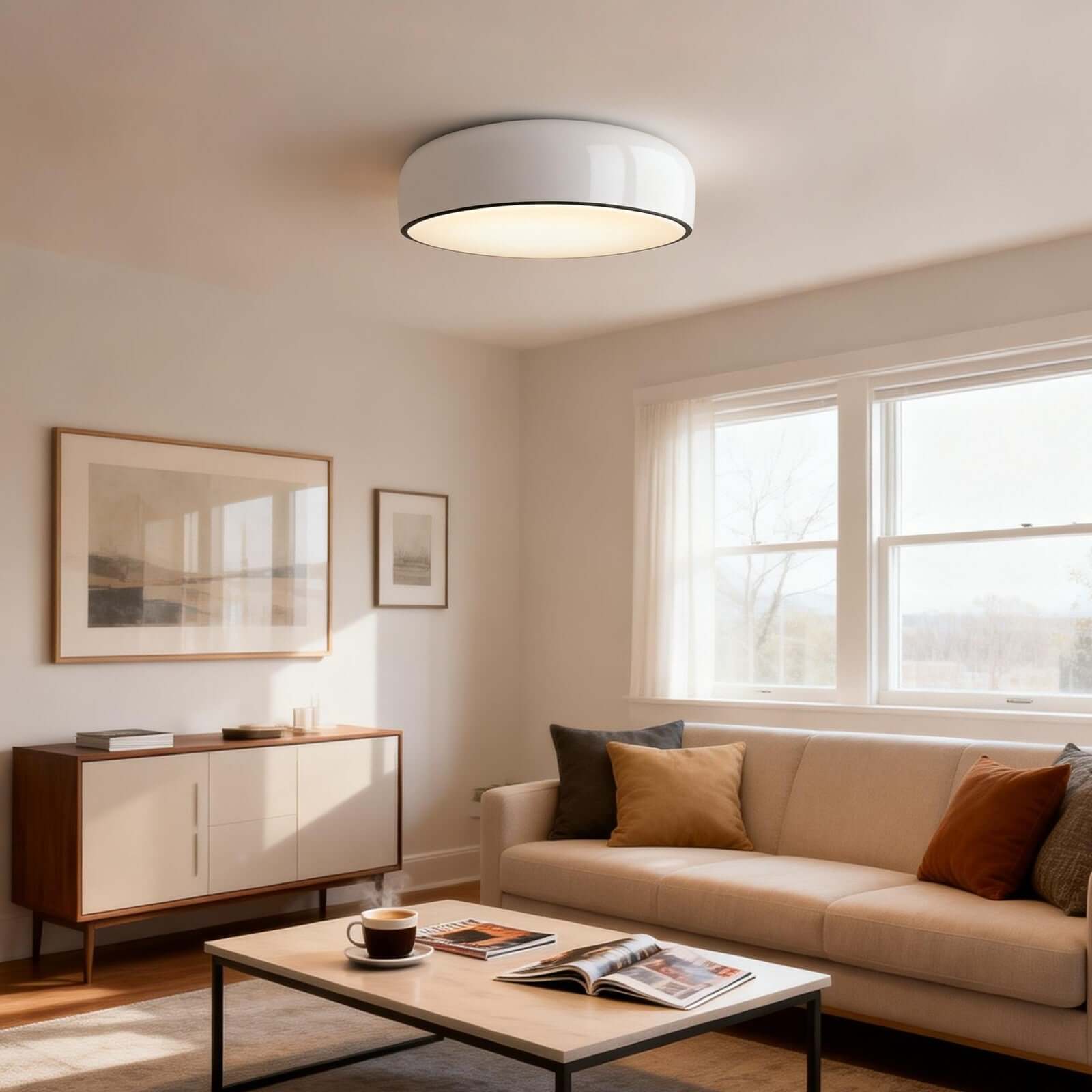 Mivara Ceiling Lamp – Scandi Ceiling Lamp for Bathroom & More | Rossolighting