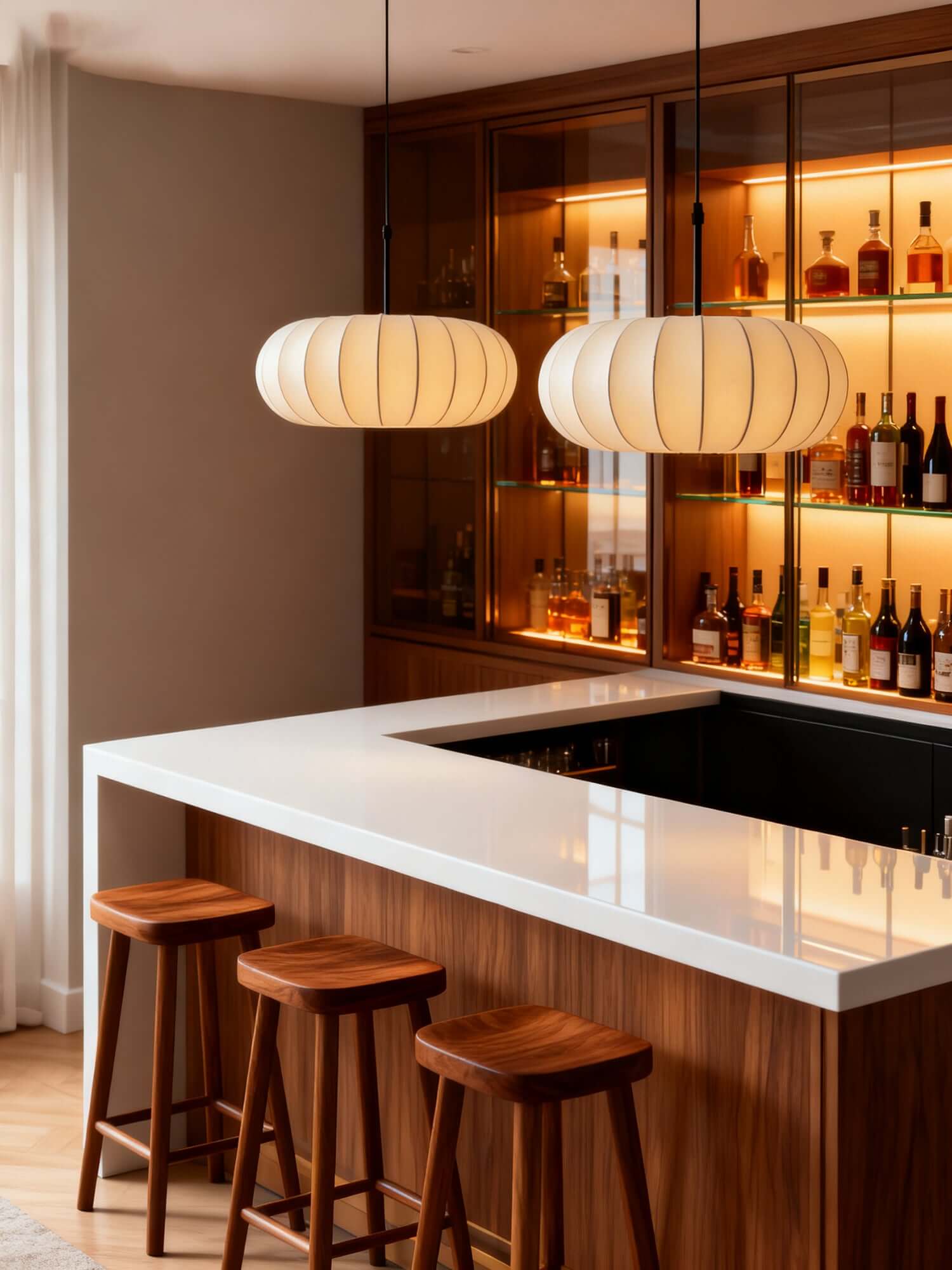 Monzel Pendant Lamp – Wabi-Sabi Dining Room Pendant Lamp | Rossolighting