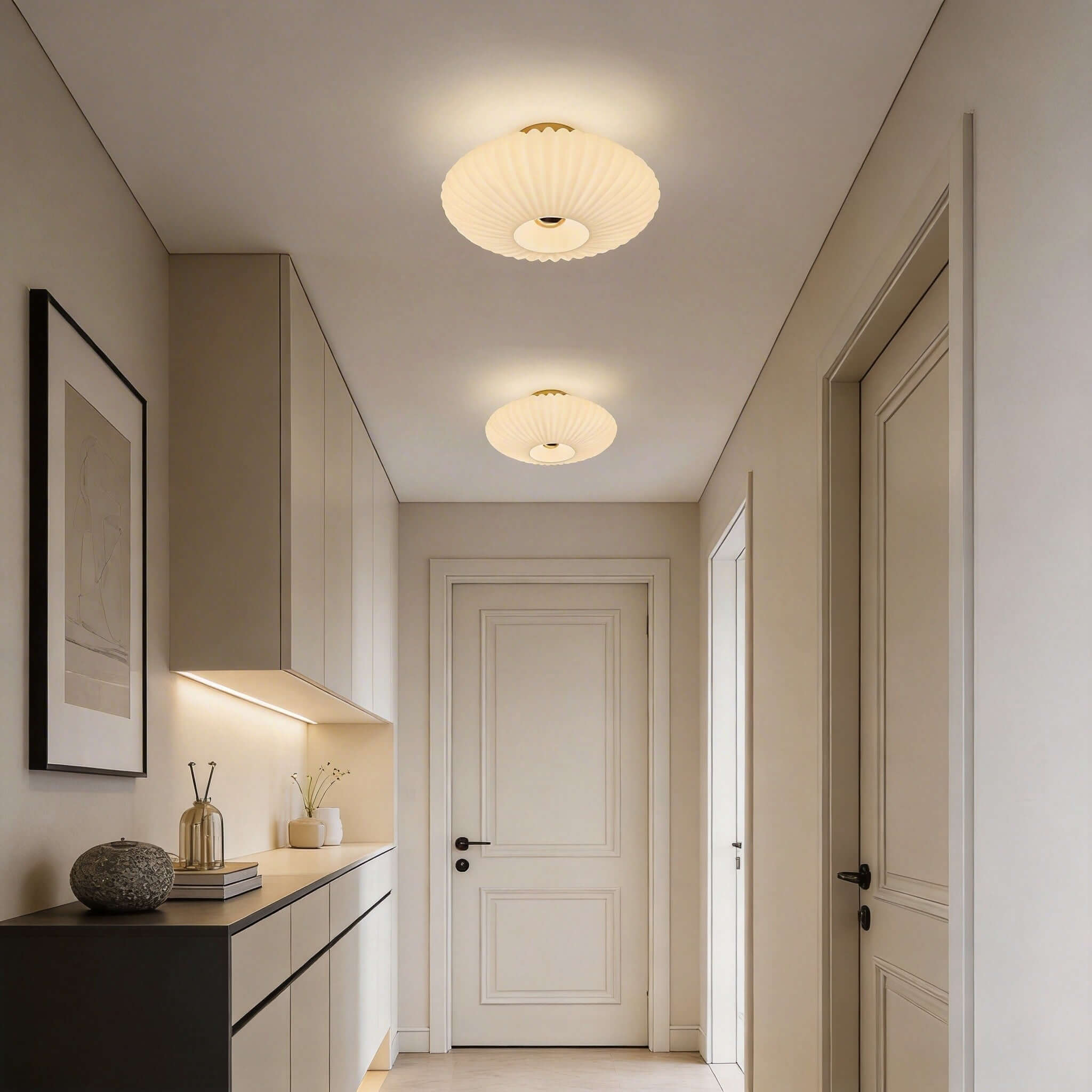Qavion Wall Lamp – Modern Glass Wall Sconce for Hallways | Rossolighting