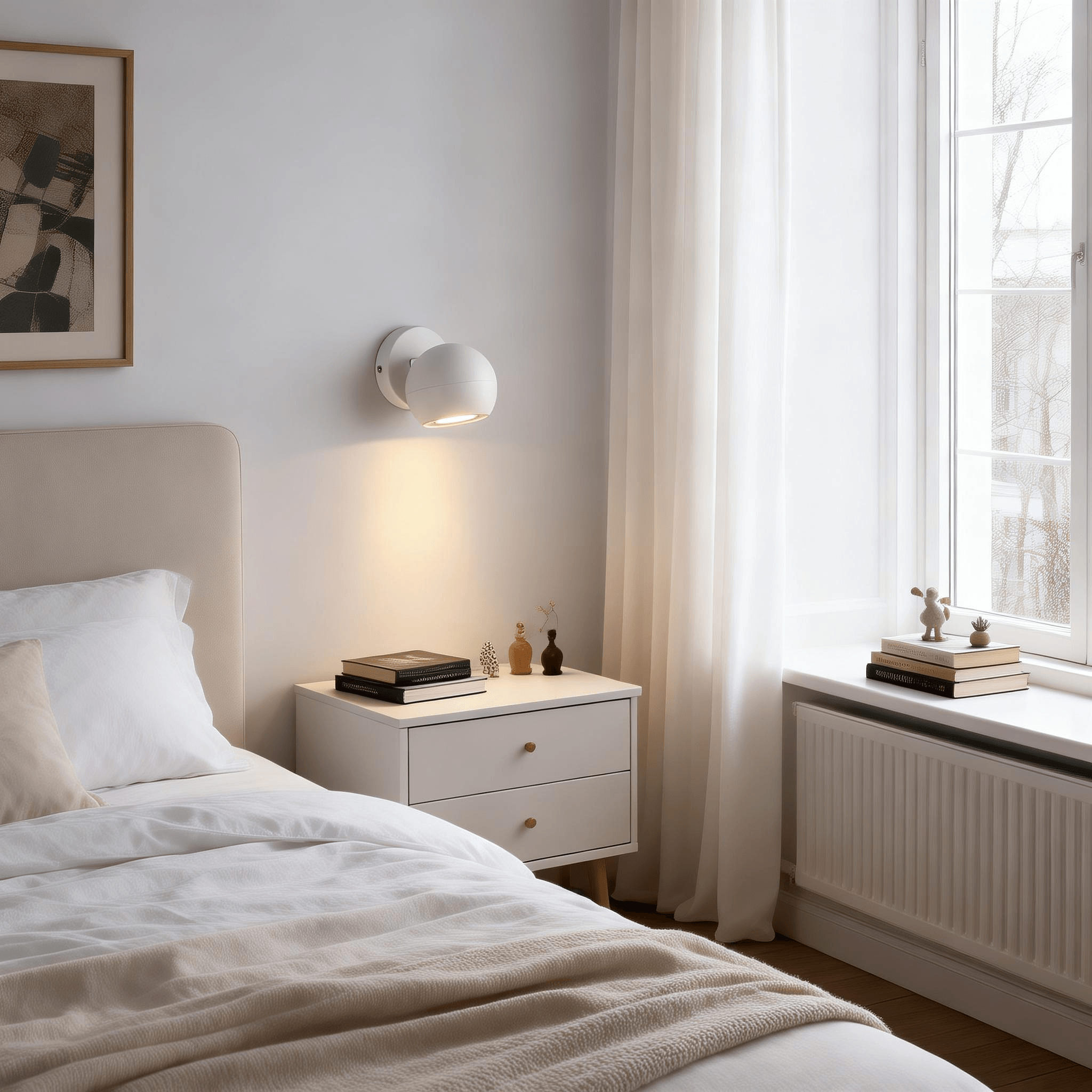 Qerlo Wall Lamp | LED Sconce Light with Modern Bedroom Sconces | Rossolighting