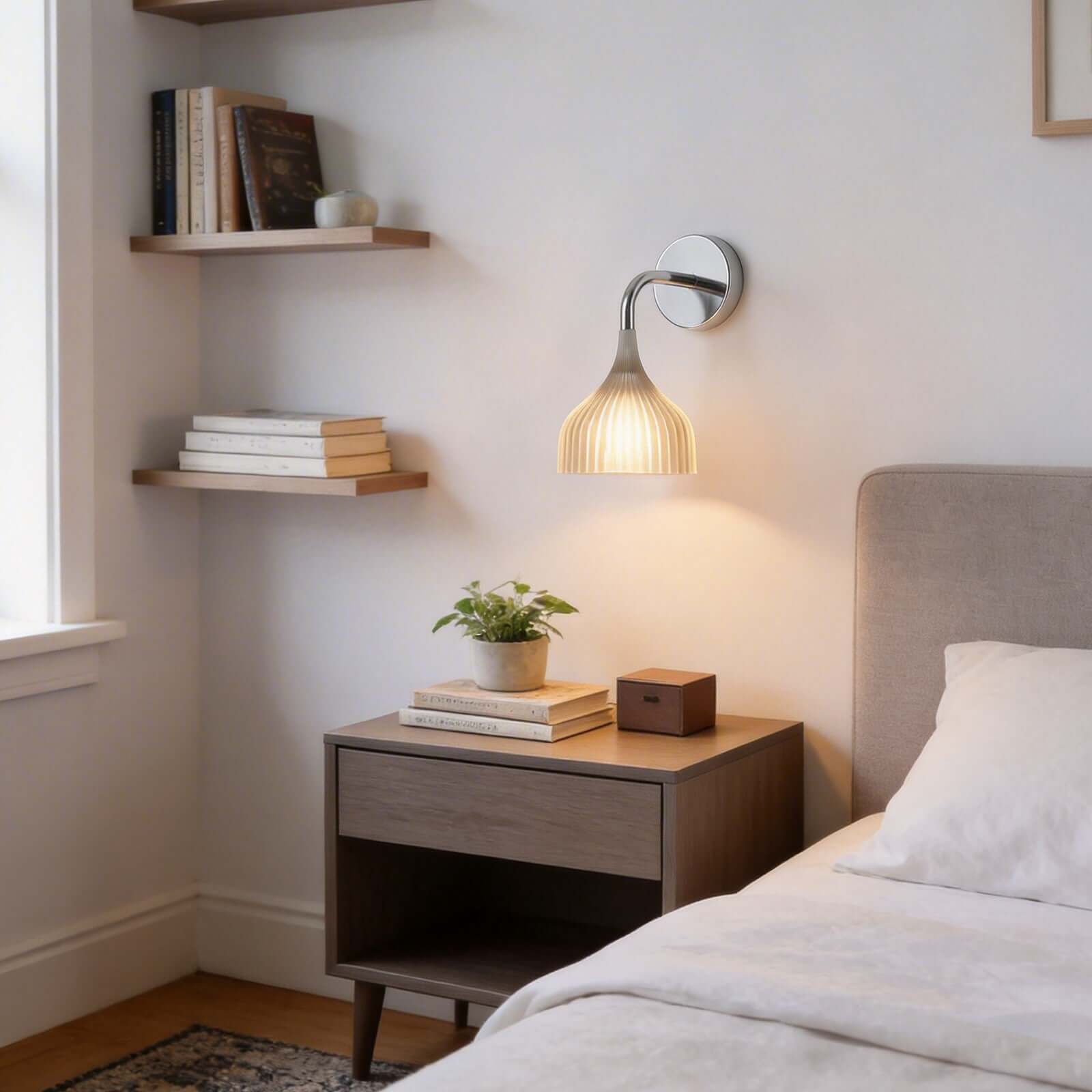 Qivra Wall Lamp – Modern Bathroom & Bedside Wall Sconces | Rossolighting