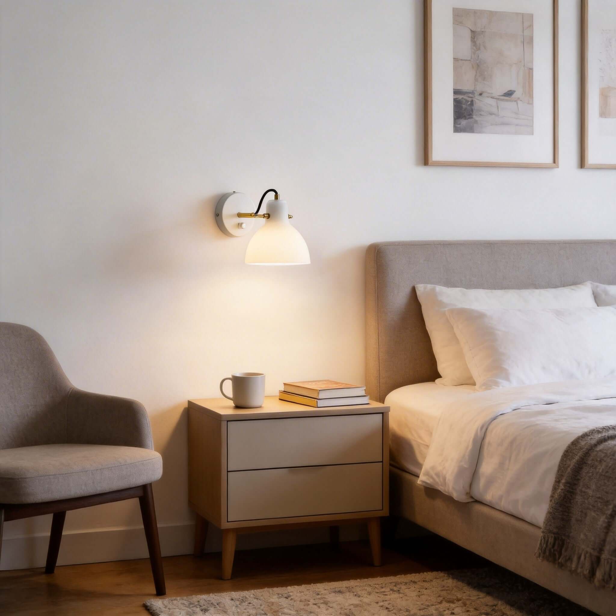 Ravlo Wall Lamp – Bedroom Lamps on Wall with Adjustable Arm | Rossolighting