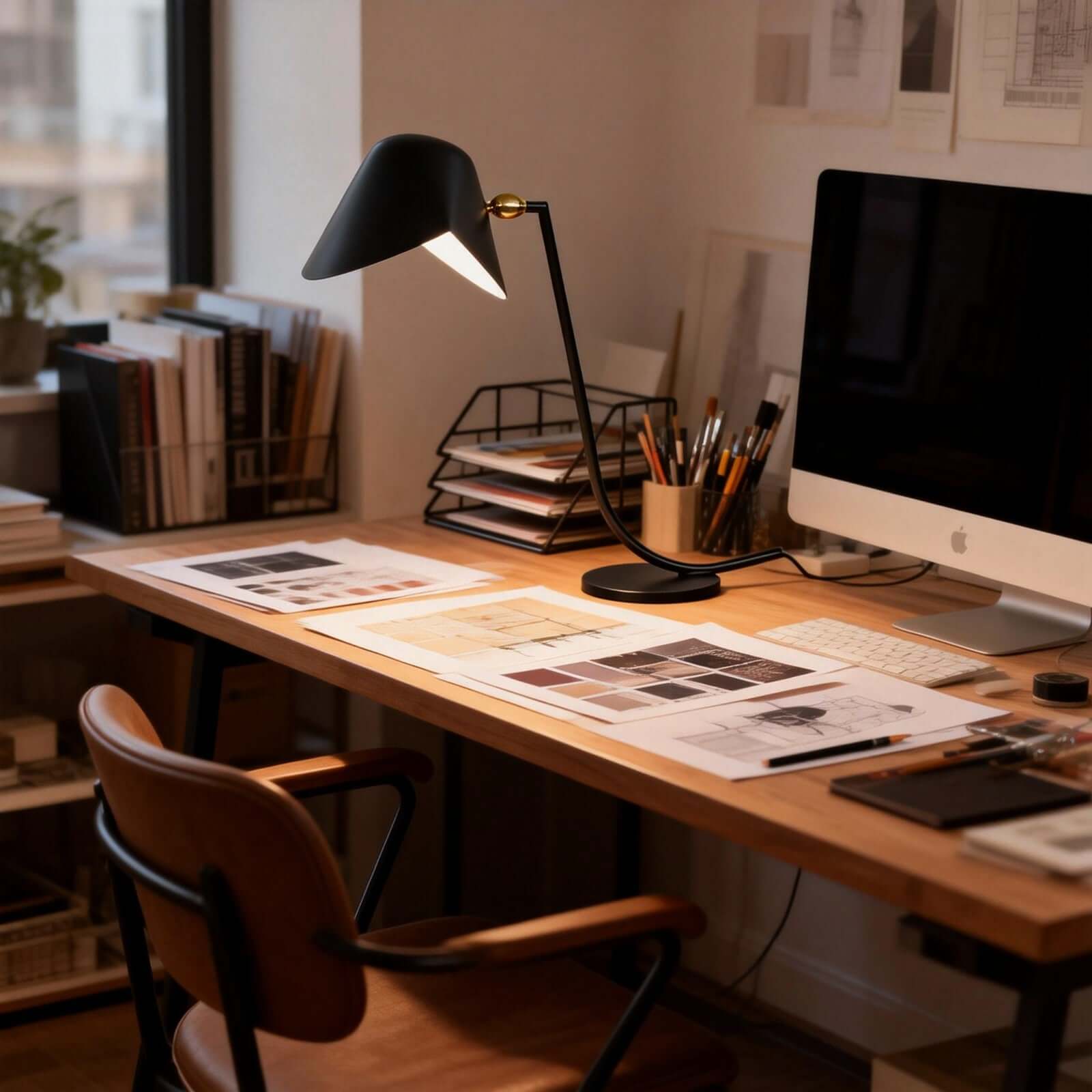 Tivaro Table Lamp – Unique Office Table Lamp for Living Rooms | Rossolighting
