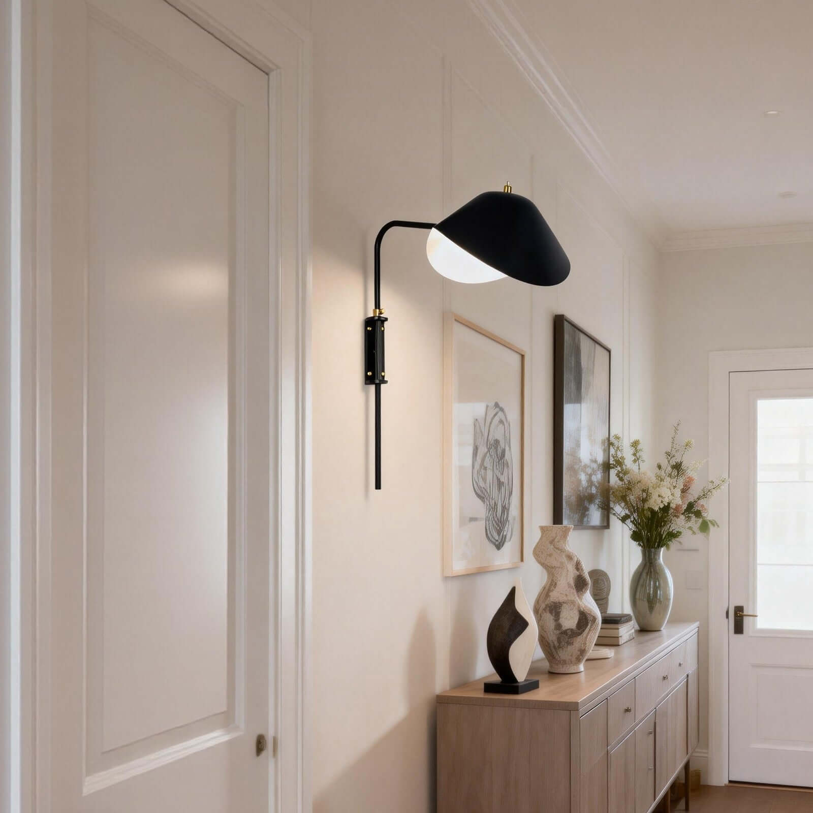 Tivaro Wall Lamp – Wall Mounted Reading Lights with Black Scope | Rossolighting