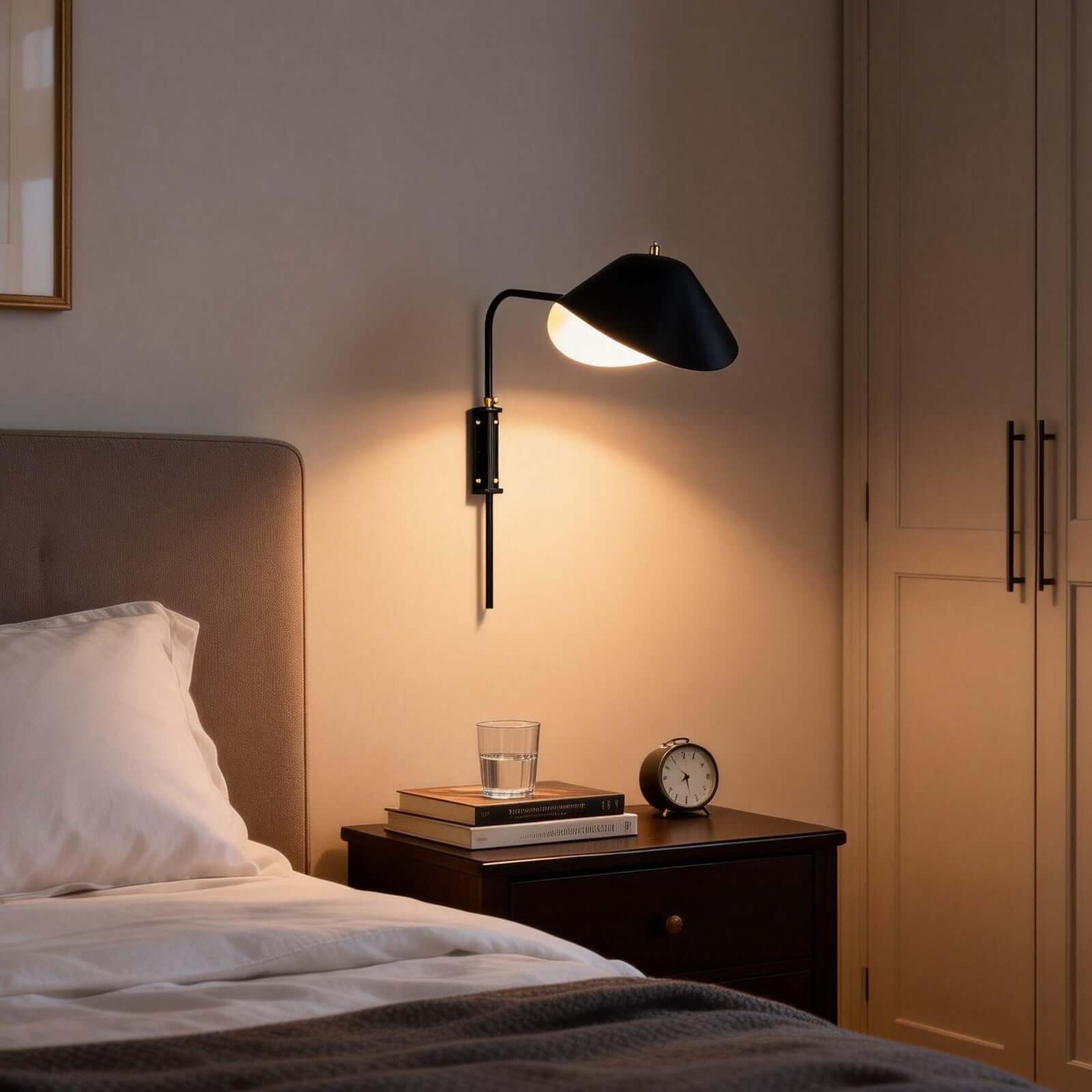 Tivaro Wall Lamp – Wall Mounted Reading Lights with Black Scope | Rossolighting