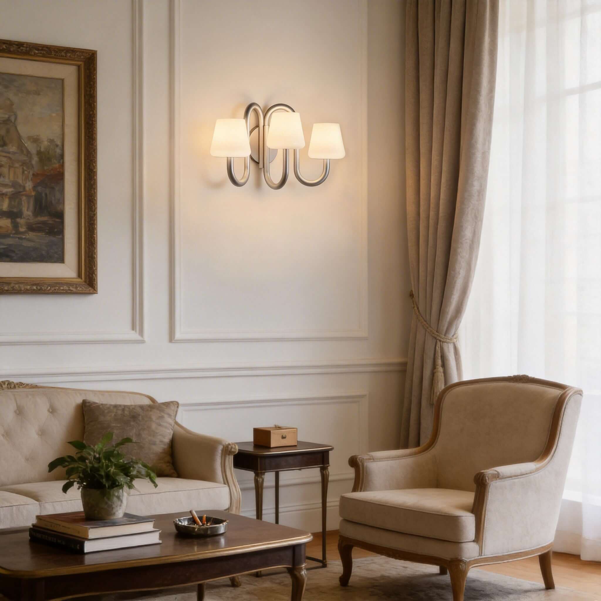 Ulvoro Wall Lamp – Modern Silver Wall Sconce Lights Indoor | Rossolighting
