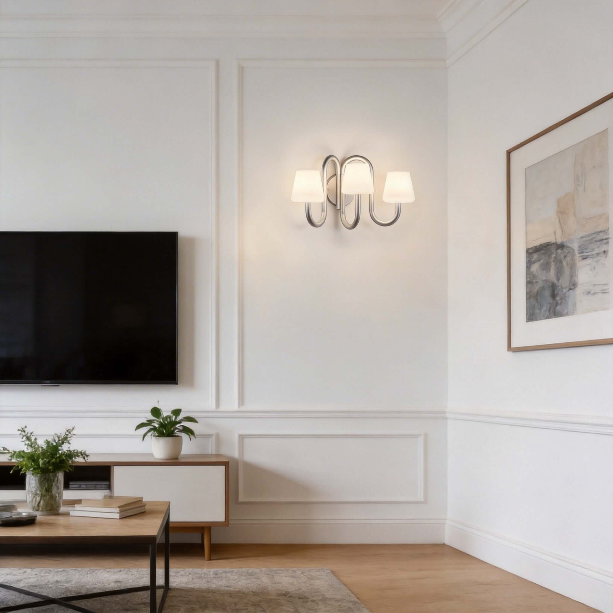Ulvoro Wall Lamp – Modern Silver Wall Sconce Lights Indoor | Rossolighting