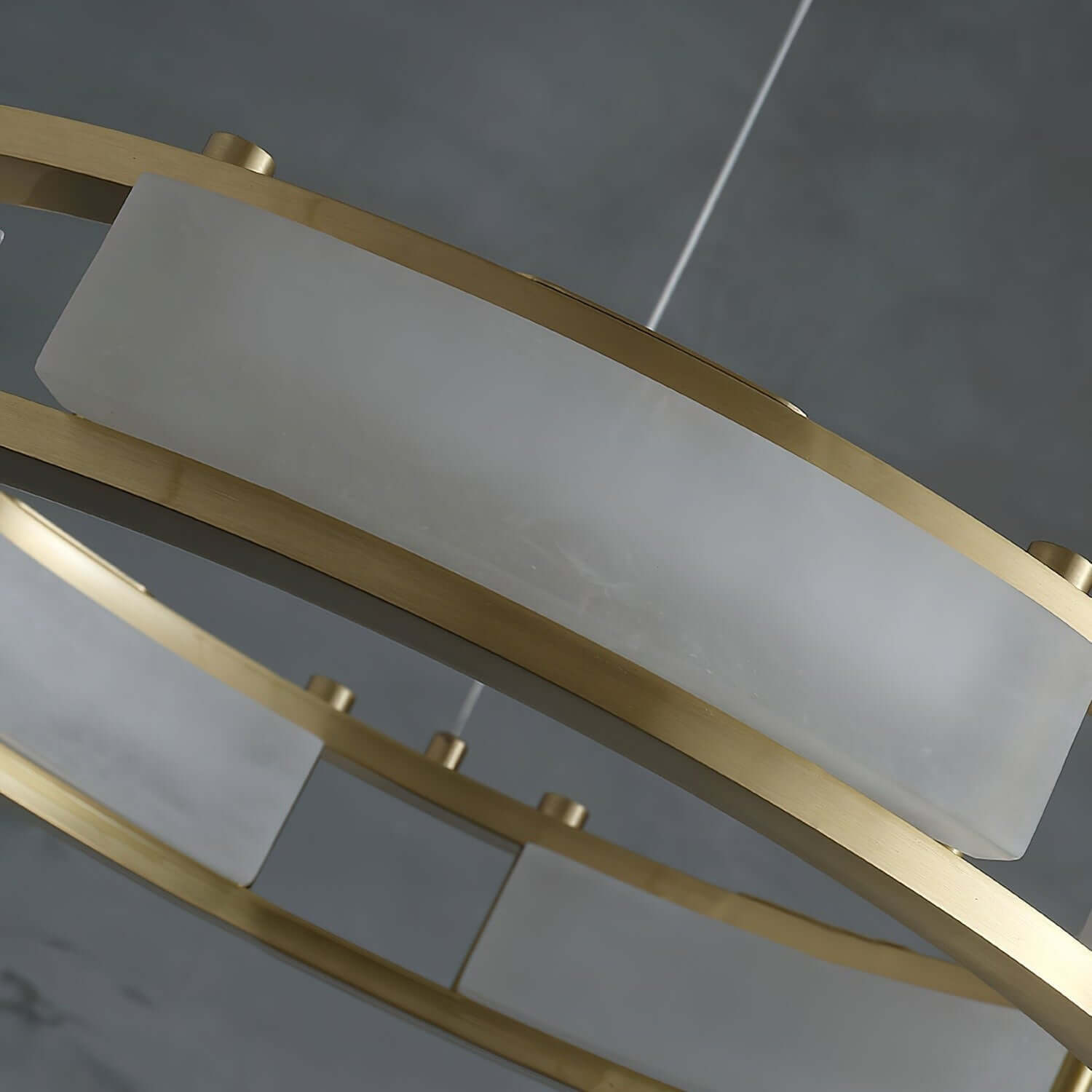 Velquor Alabaster Chandelier | Modern Brass Luxury Lighting | Rossolighting