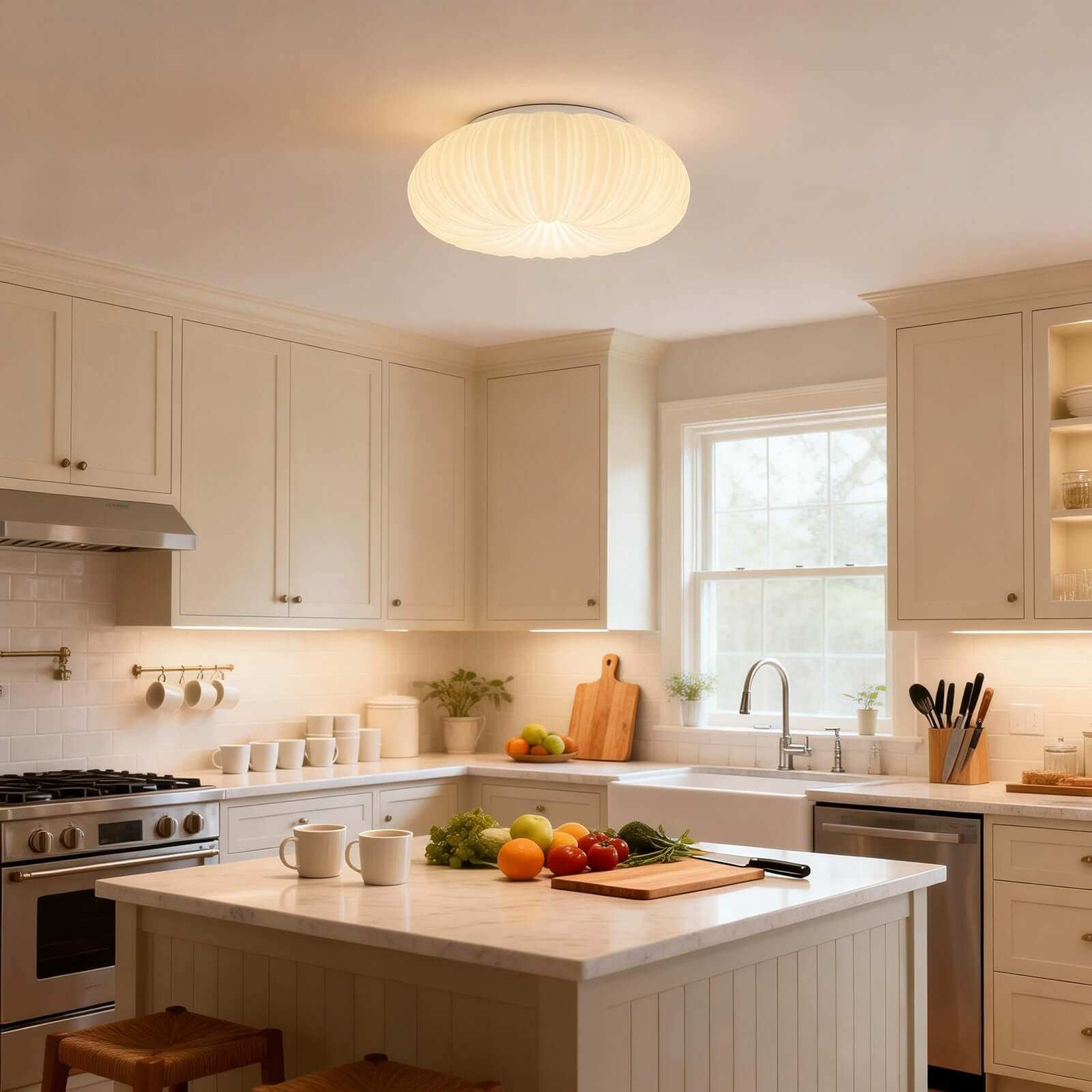 Vimela Ceiling Lamp – Dimmable LED Ceiling Lights for Bathrooms | Rossolighting
