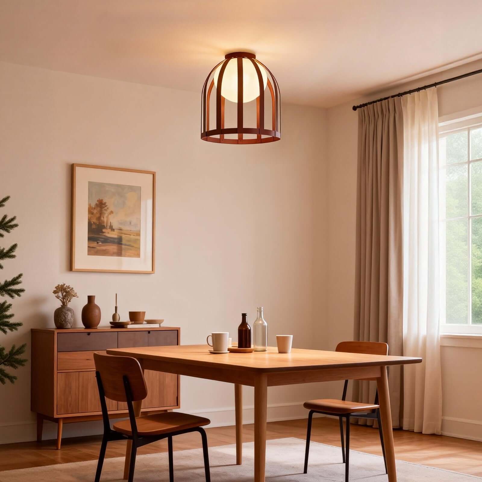Zaneko Ceiling Lamp – Mid-Century Bedroom Ceiling Lights Embedded | Rossolighting