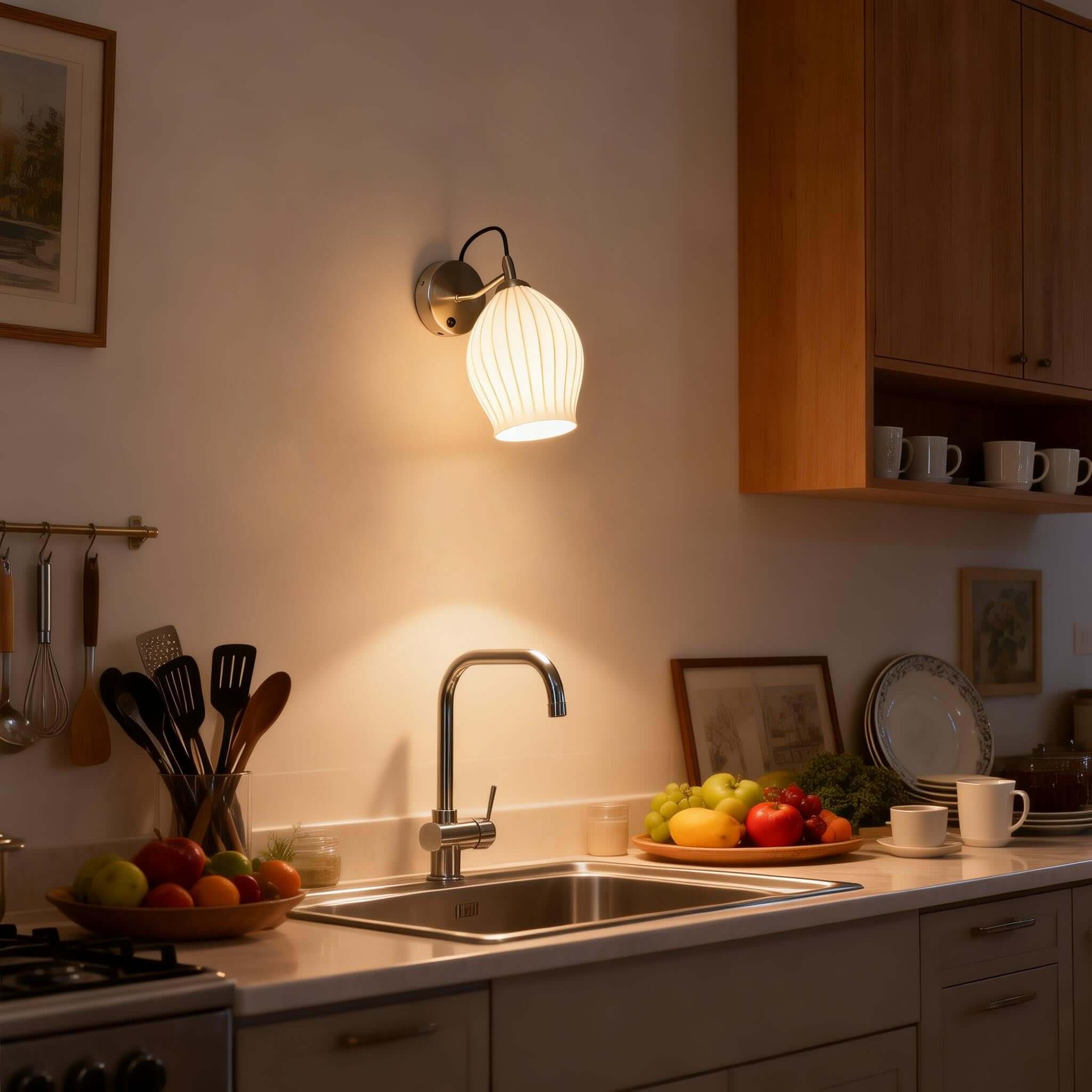 Zavira Wall Lamp – Ceramic Wall Sconce with Switch Design | Rossolighting