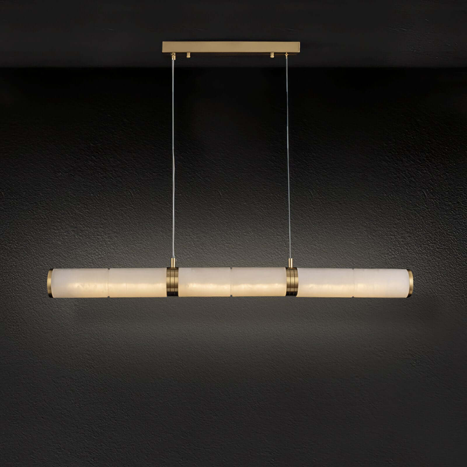 Zyxqlo Chandelier - Luxury Dining Area Alabaster Chandelier | Rossolighting
