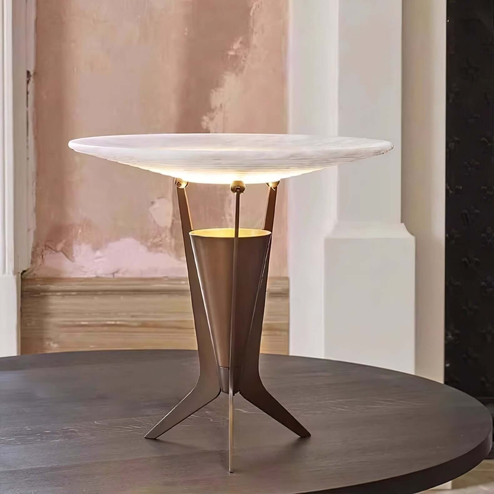 Fynlo Table Lamp – Alabaster Table Lamp Art Deco Style