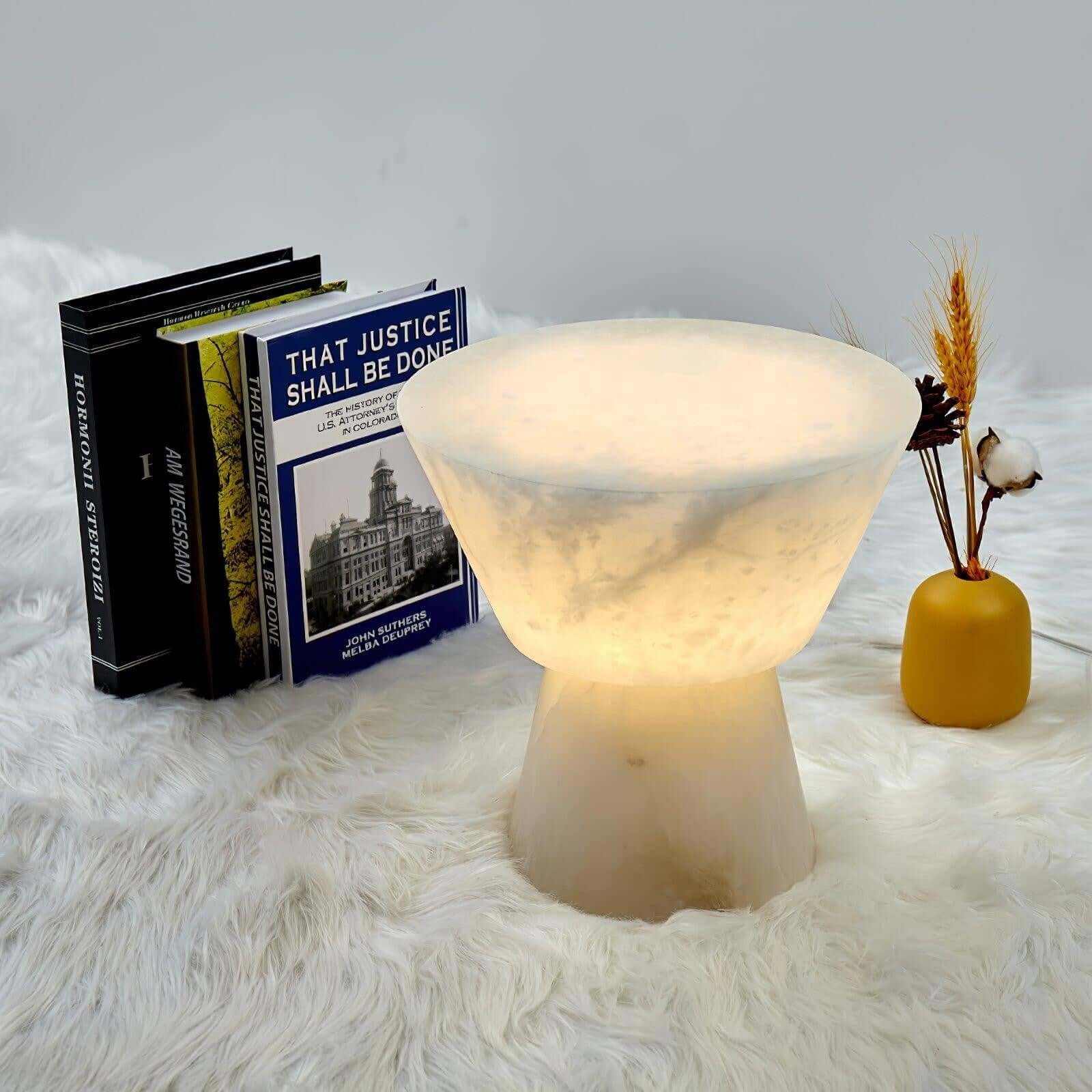 Beta Alabaster Table Lamp – Bedside Lamps for Bedrooms
