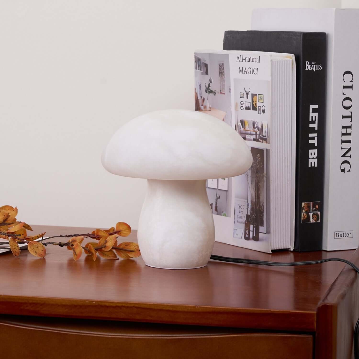 Dorqi Mushroom Table Lamp – Cute Alabaster Table Light