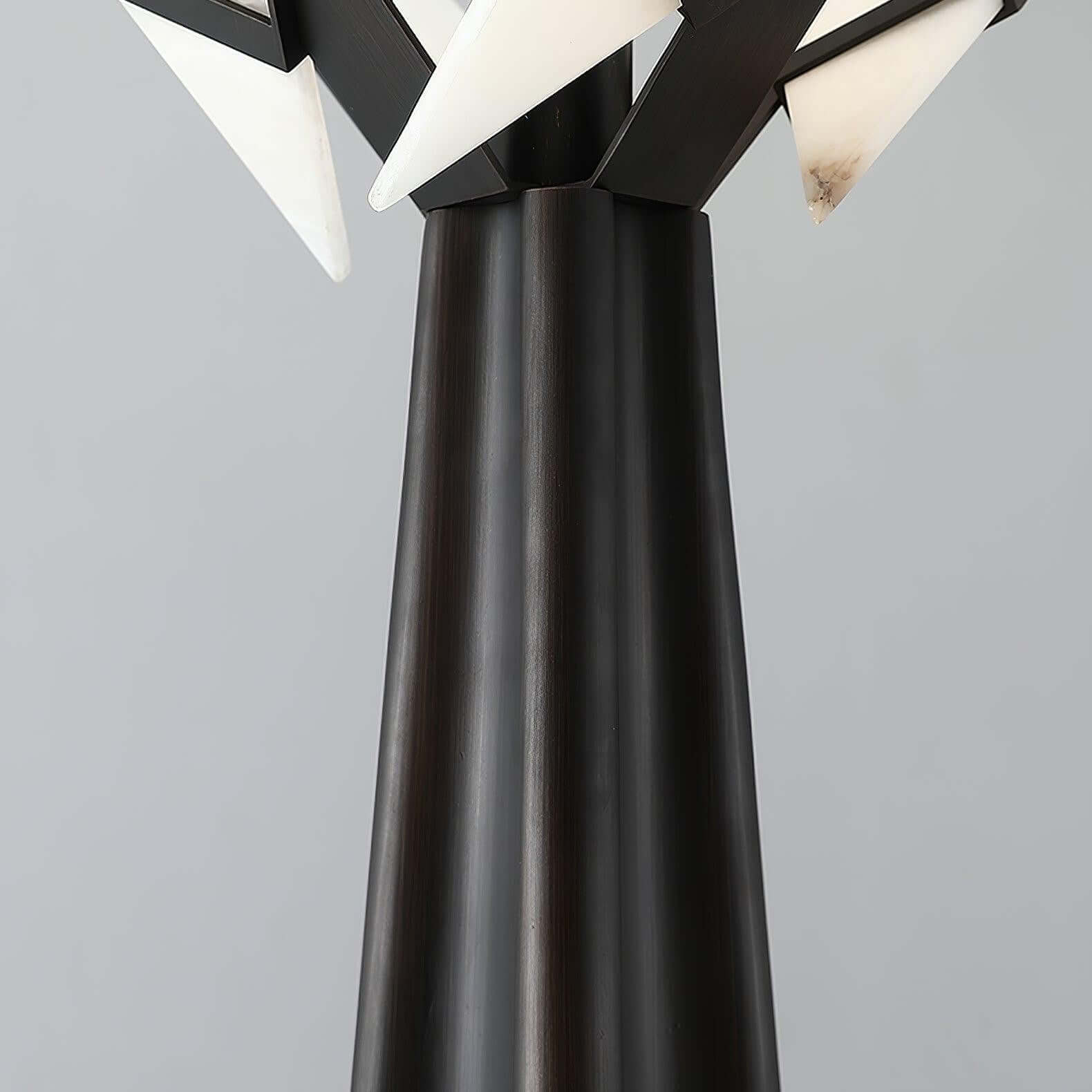 Lirona Floor Lamp - Elegant Alabaster Art Deco Floor Lamp