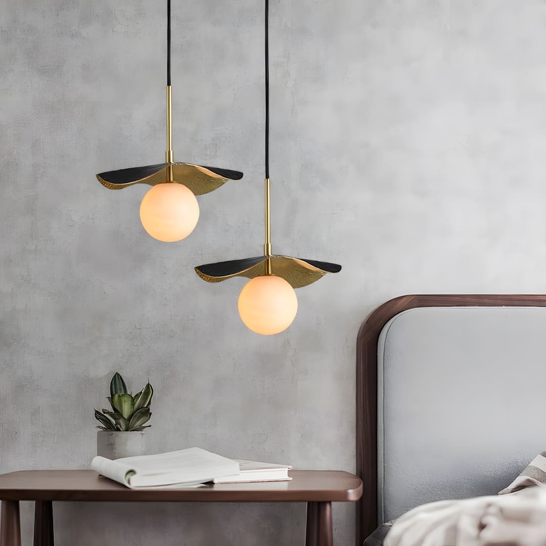 Montera Pendant Light with alabaster design, perfect for contemporary kitchen island lighting and dining room hanging lamps.