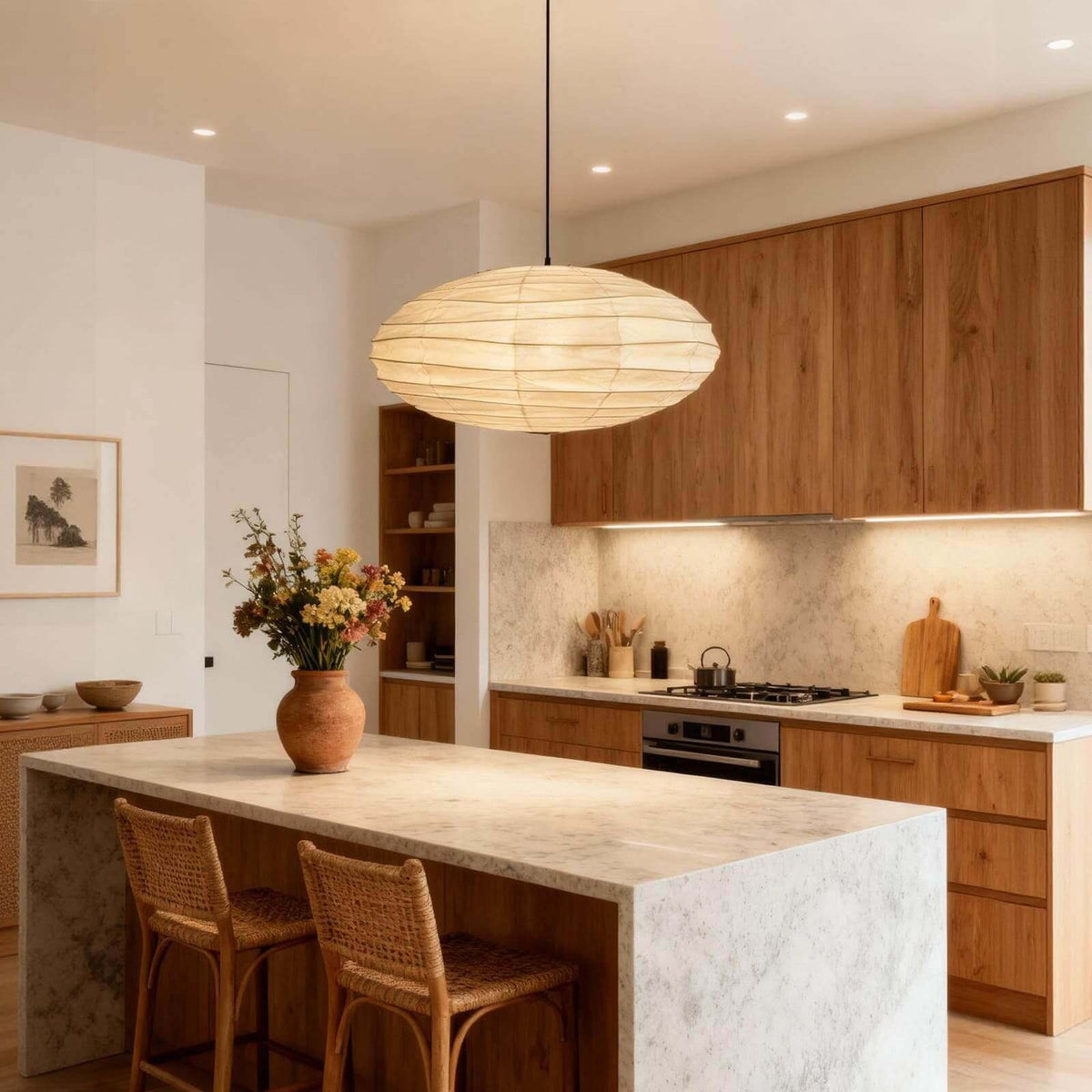 Myrin Pendant Lamp – Living Room Pendant Light, Japanese Style | Rossolighting