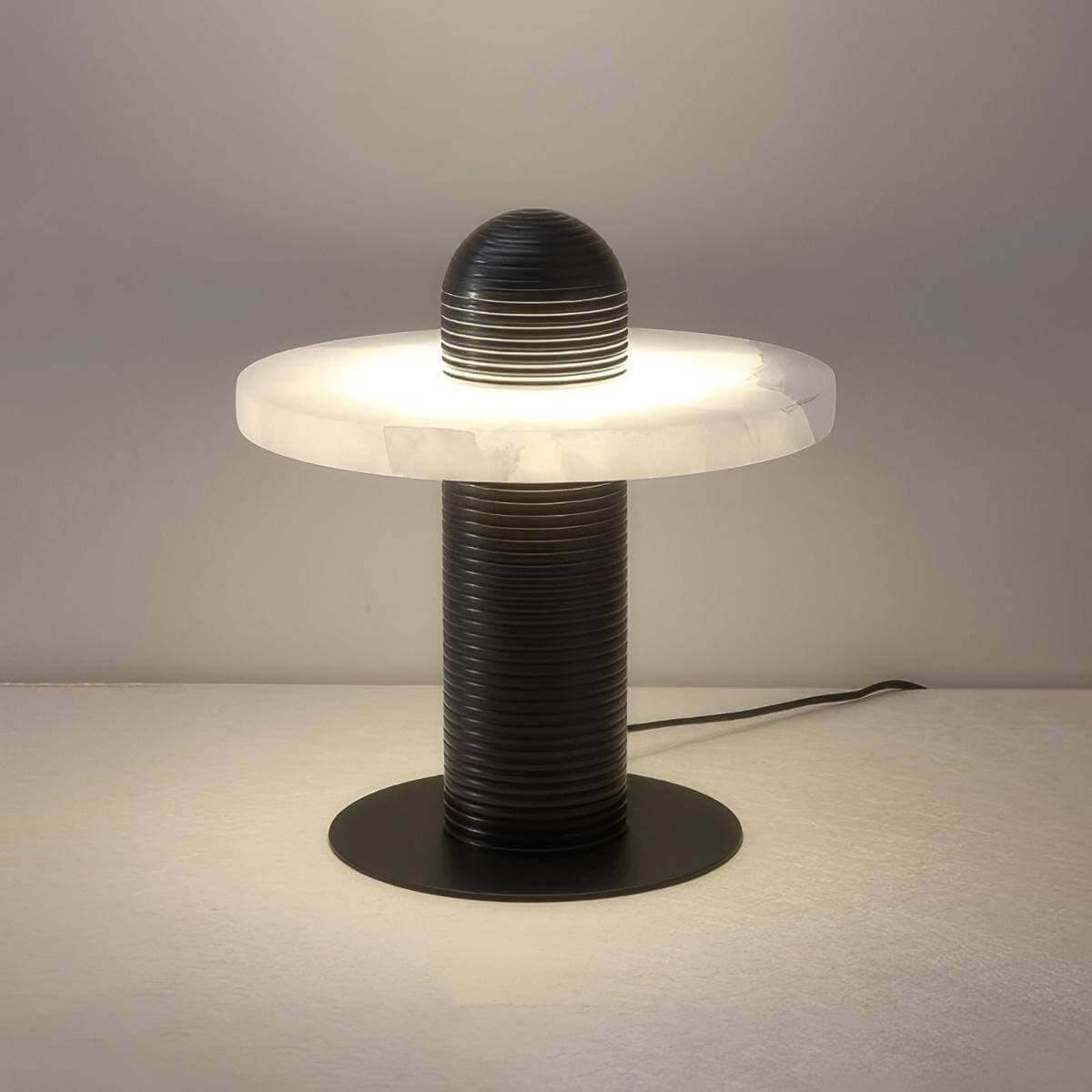 Ronavi Table Lamp – Alabaster Table Lamp for Bedroom Style