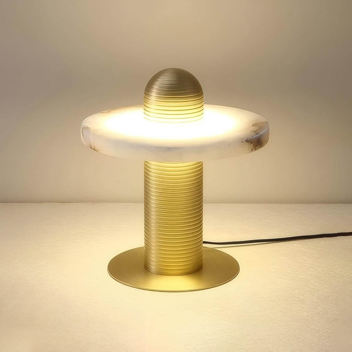 Ronavi Table Lamp – Alabaster Table Lamp for Bedroom Style