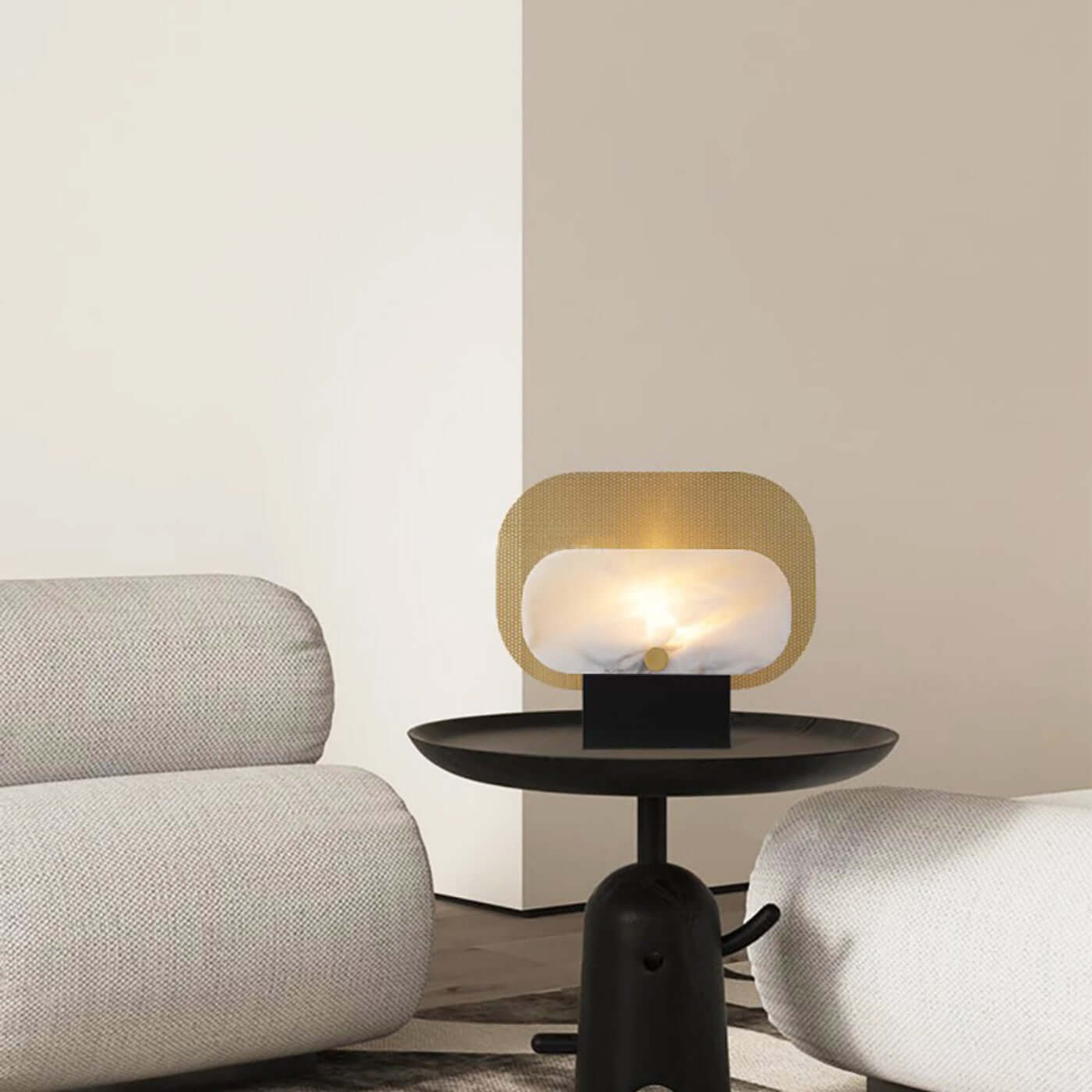 Tazro Table Lamp – Modern Alabaster Table Lamp for Home Décor