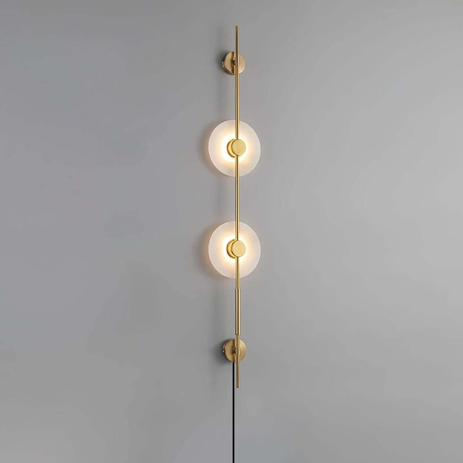 Vilun Plug Wall Sconce – Alabaster Scope, Minimalist Wall Scope
