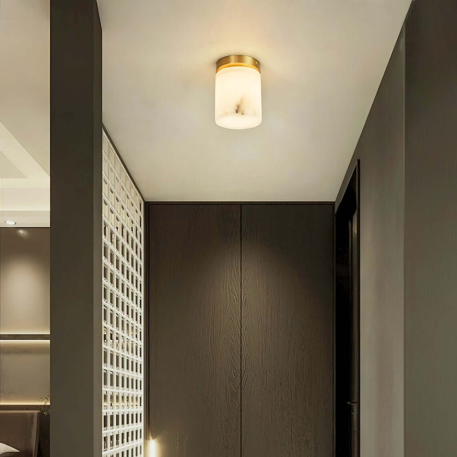 Virex Ceiling Light - Elegant Alabaster Ceiling Light