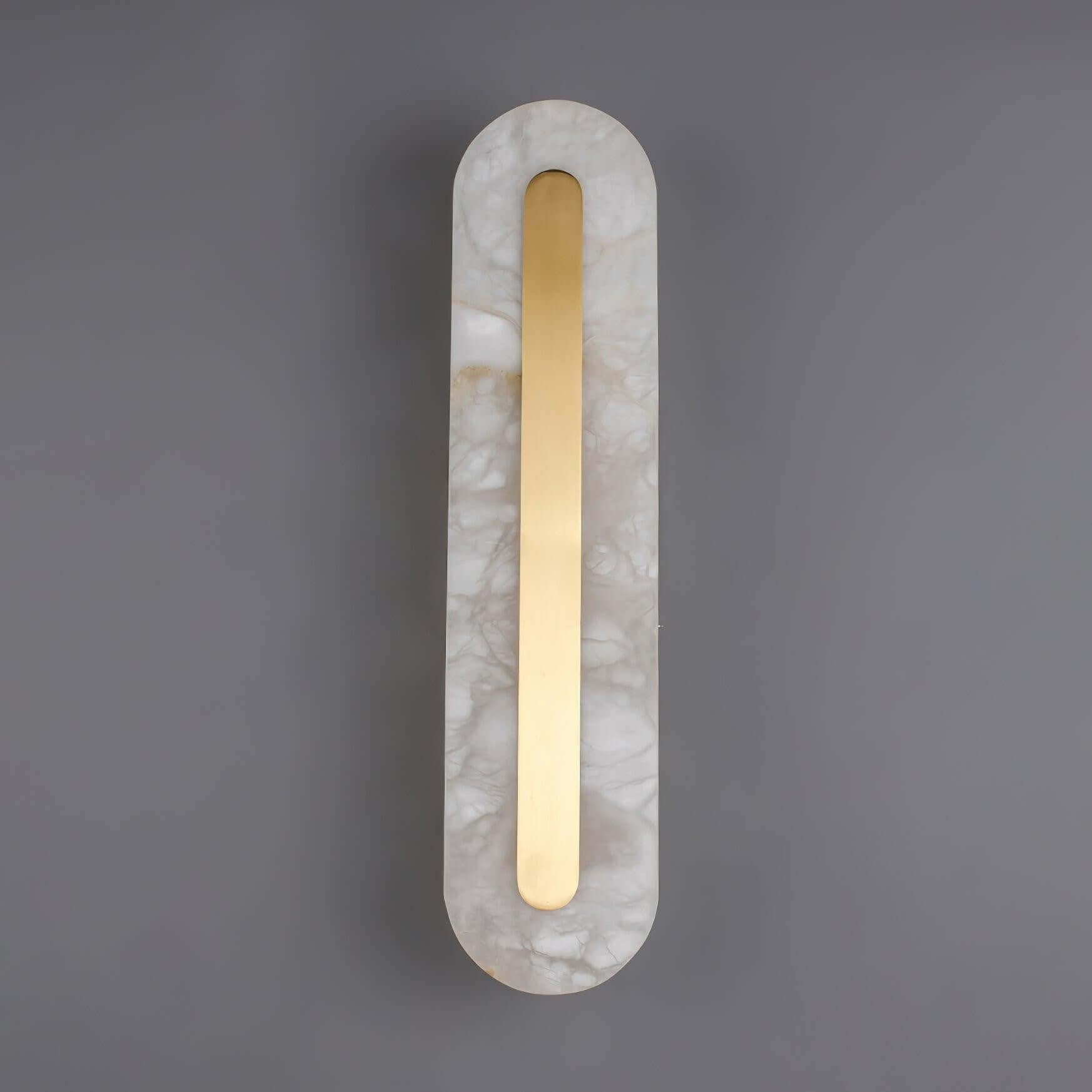 Zymera Alabaster Wall Sconce with Brass Accent Light | Rossolighting