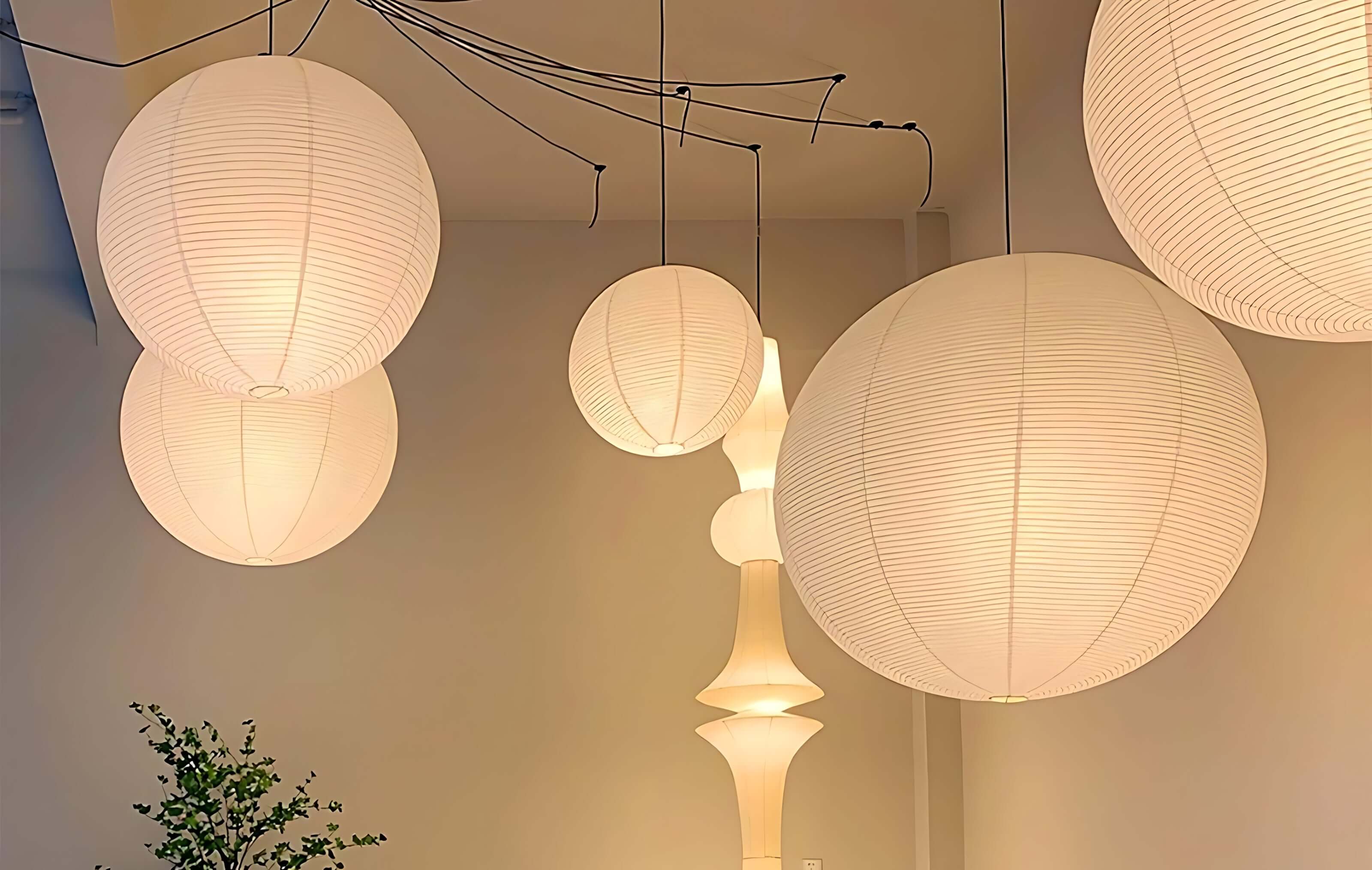Soft Light, Natural Materials: The Story of a Rice Paper Lantern Chandelier
