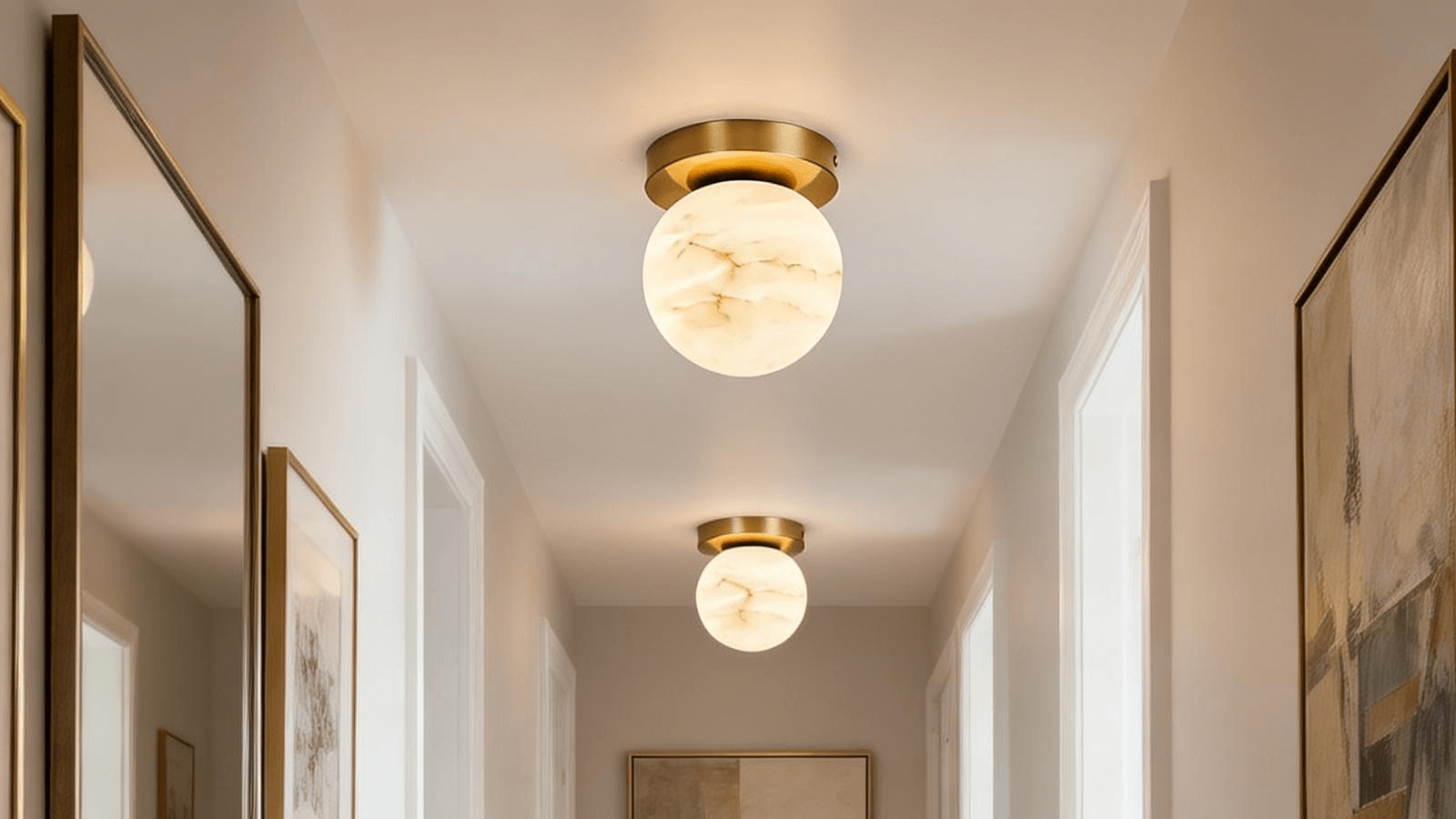 Elevate Your Home with a Small Alabaster Flush Mount Ceiling Light