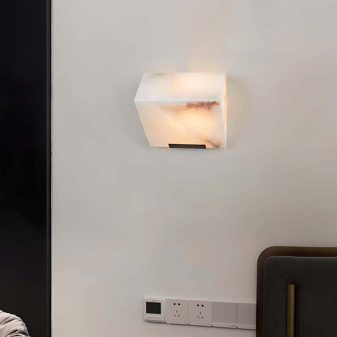 Alabaster Staircase Wall Sconce