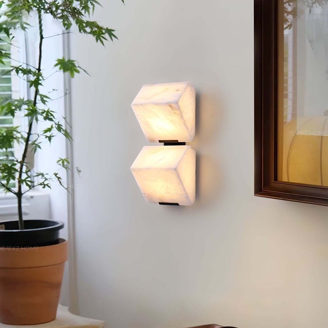 Alabaster Staircase Wall Sconce
