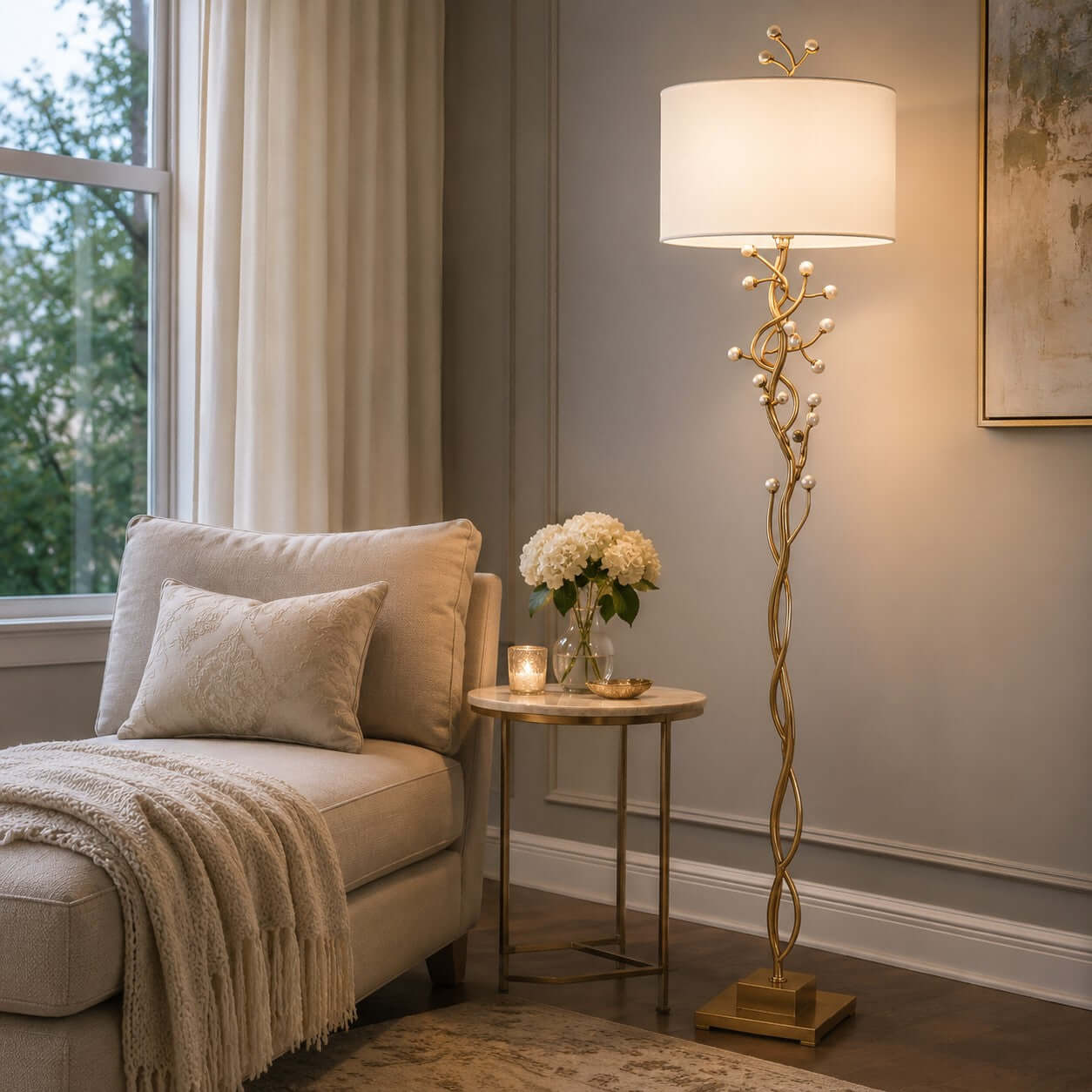 Arlowe Floor Lamp - Modern Artistic Lighting for Living Room | Rossolighting
