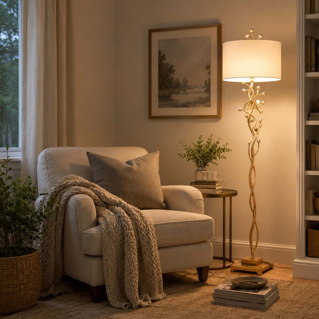 Arlowe Floor Lamp - Modern Artistic Lighting for Living Room | Rossolighting