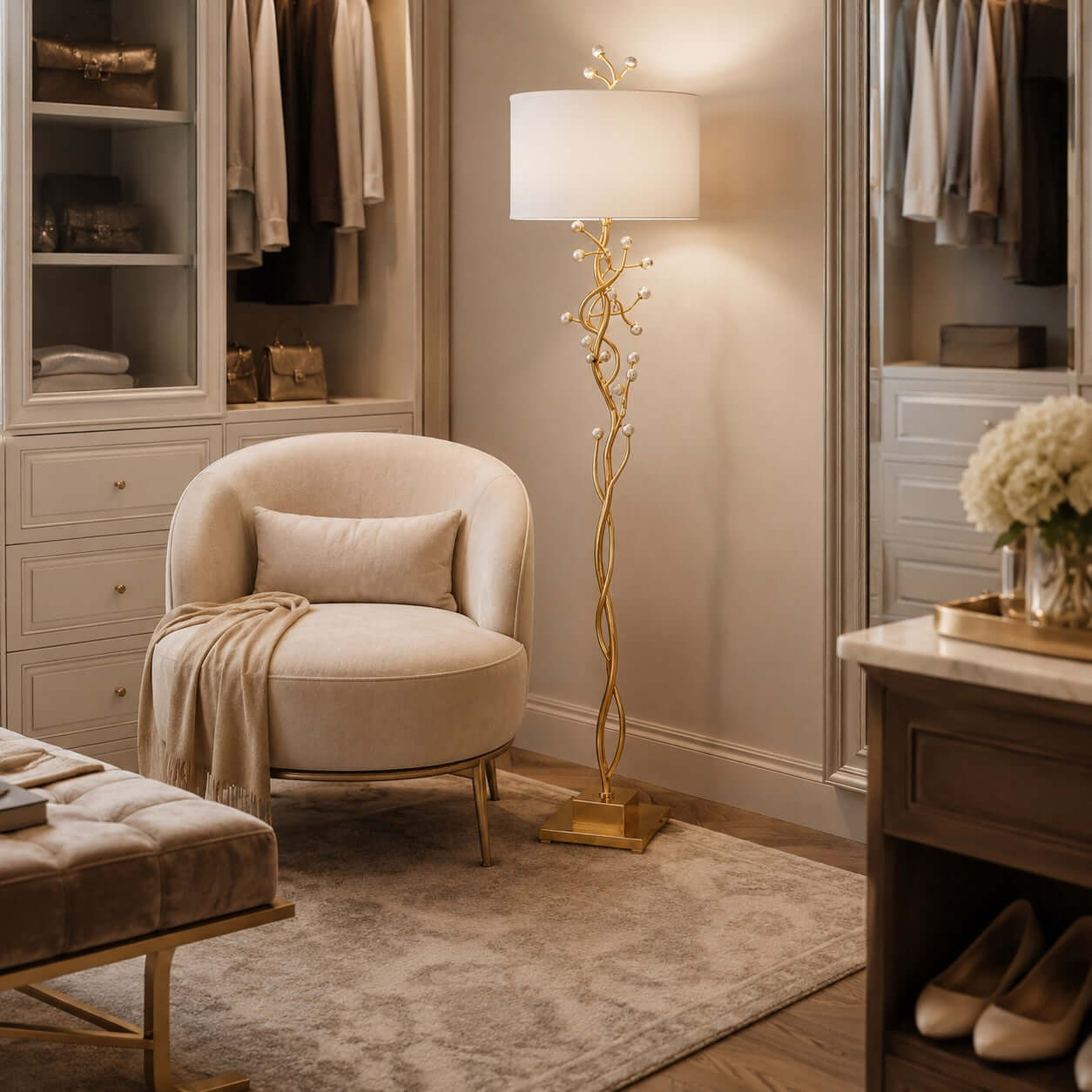 Arlowe Floor Lamp - Modern Artistic Lighting for Living Room | Rossolighting