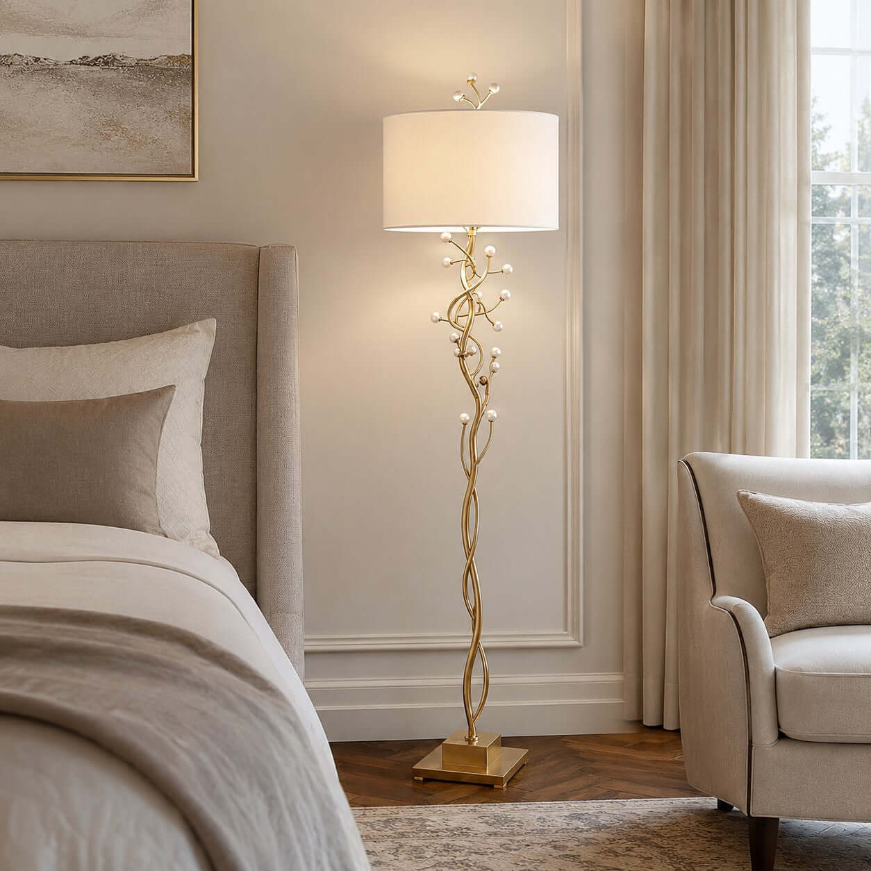 Arlowe Floor Lamp - Modern Artistic Lighting for Living Room | Rossolighting