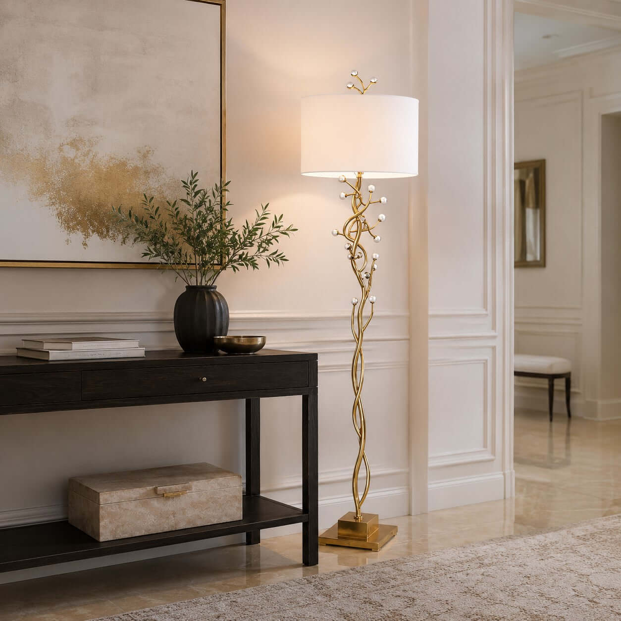 Arlowe Floor Lamp - Modern Artistic Lighting for Living Room | Rossolighting