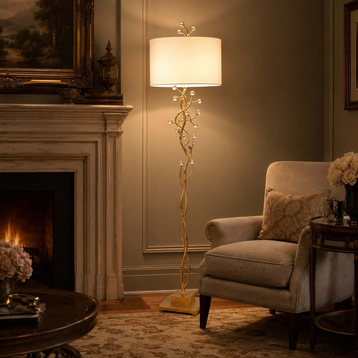 Arlowe Floor Lamp - Modern Artistic Lighting for Living Room | Rossolighting