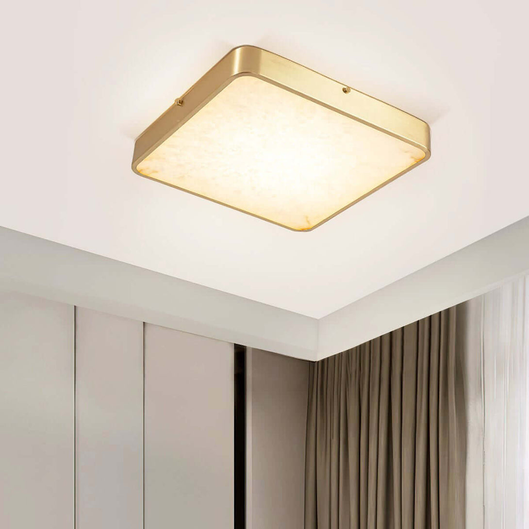 Camiro Ceiling Light – Alabaster Flush MountBedroom ceiling lamp