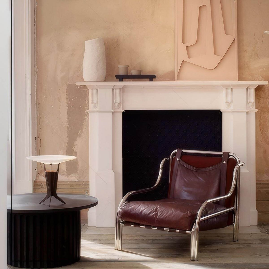 Fynlo Table Lamp – Alabaster Table Lamp Art Deco Style
