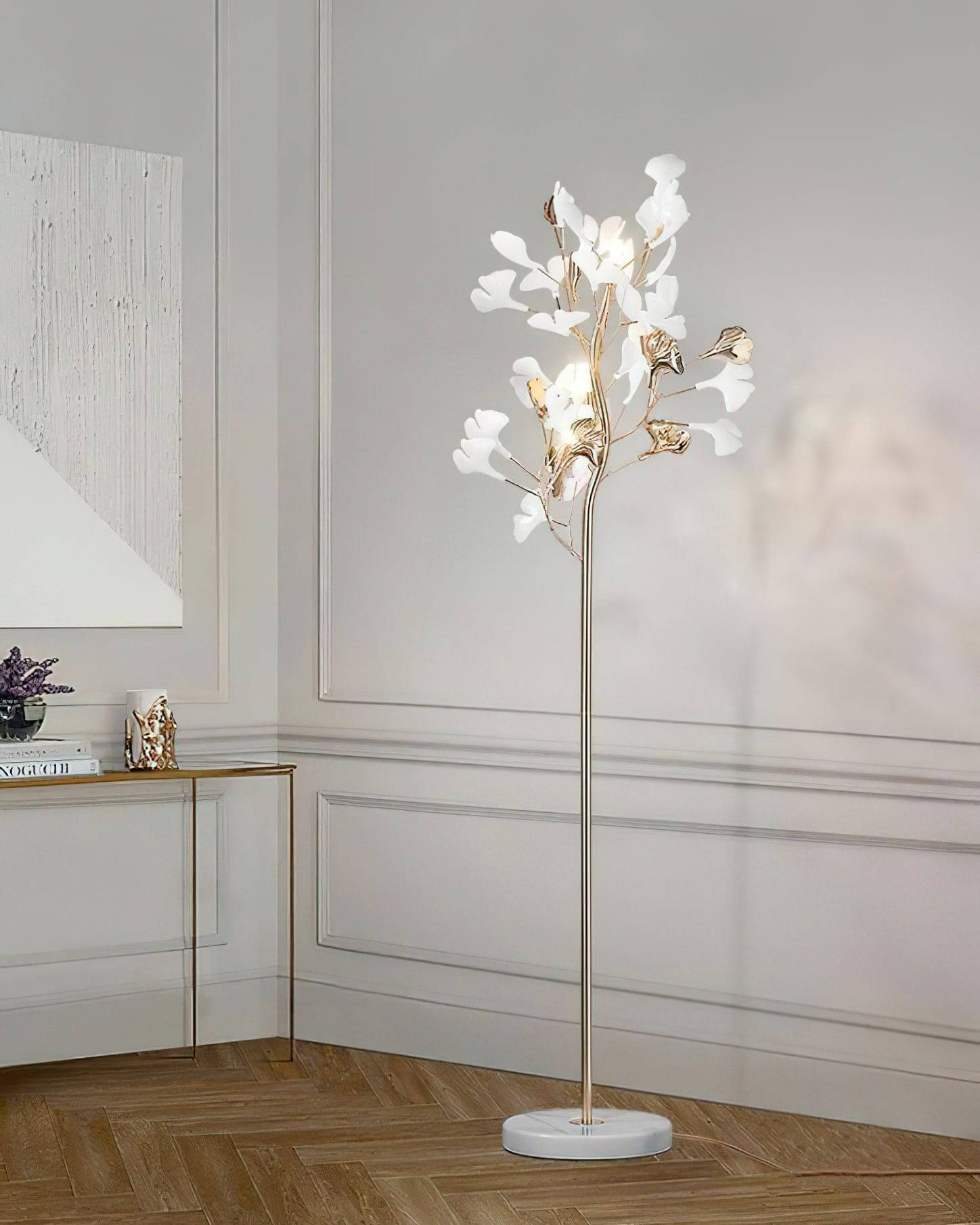 Gingko Leaf Floor Lamp | Rossolighting