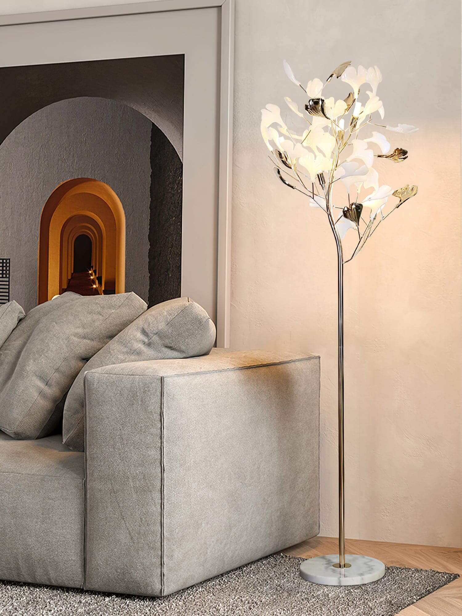 Gingko Leaf Floor Lamp | Rossolighting